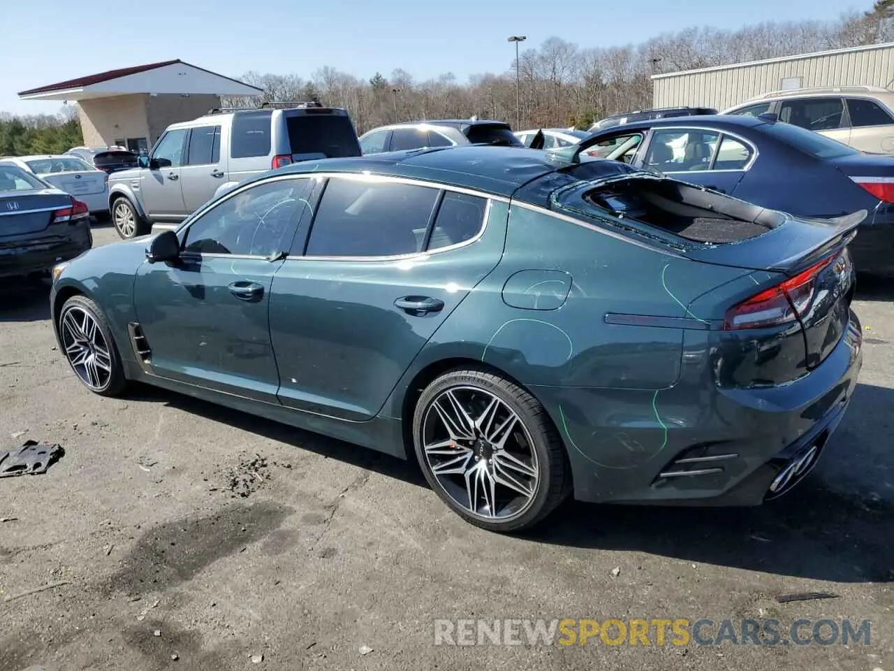 2 Photograph of a damaged car KNAE55LC3P6122804 KIA STINGER 2023