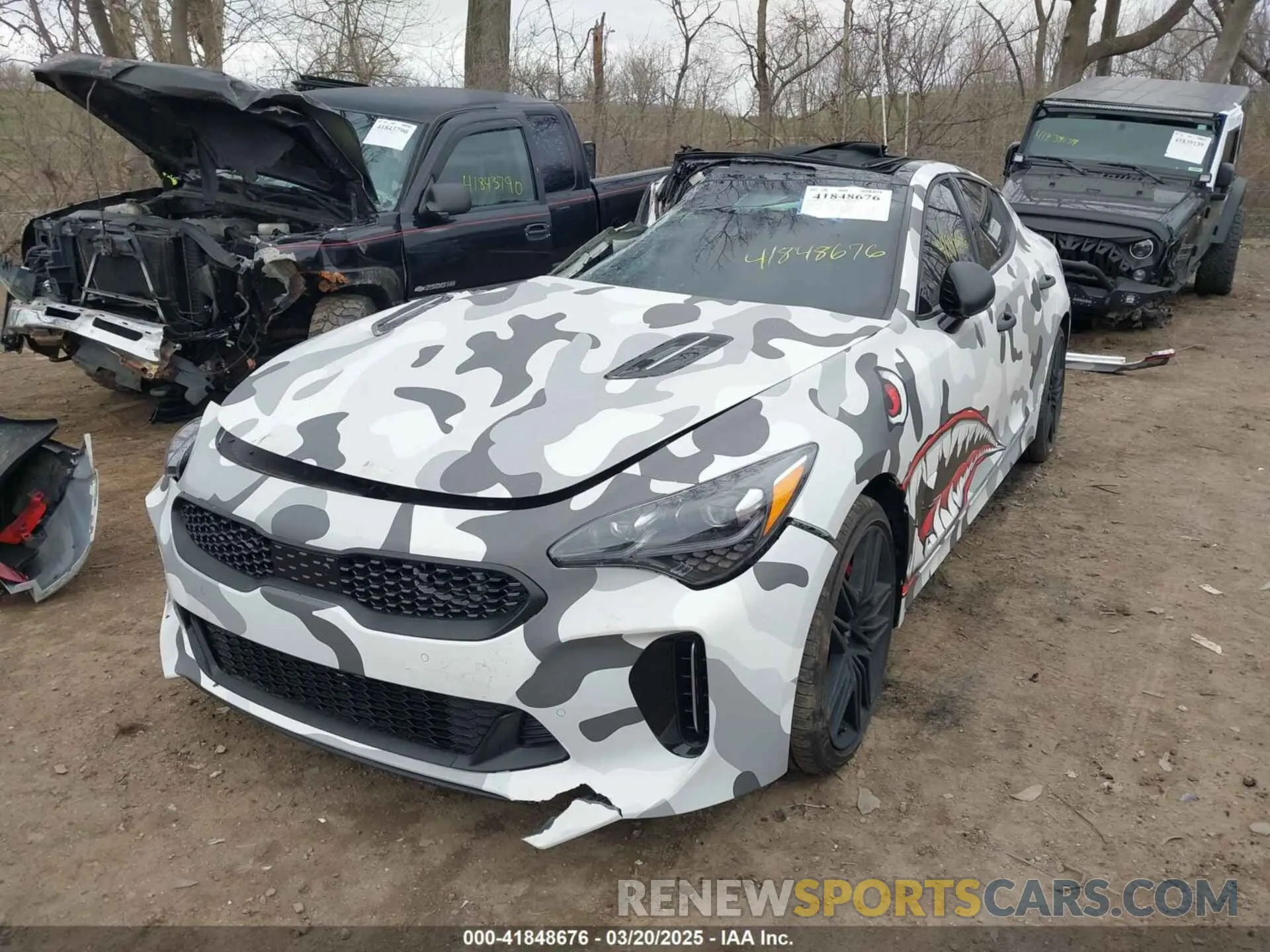 2 Photograph of a damaged car KNAE55LC7P6127908 KIA STINGER 2023