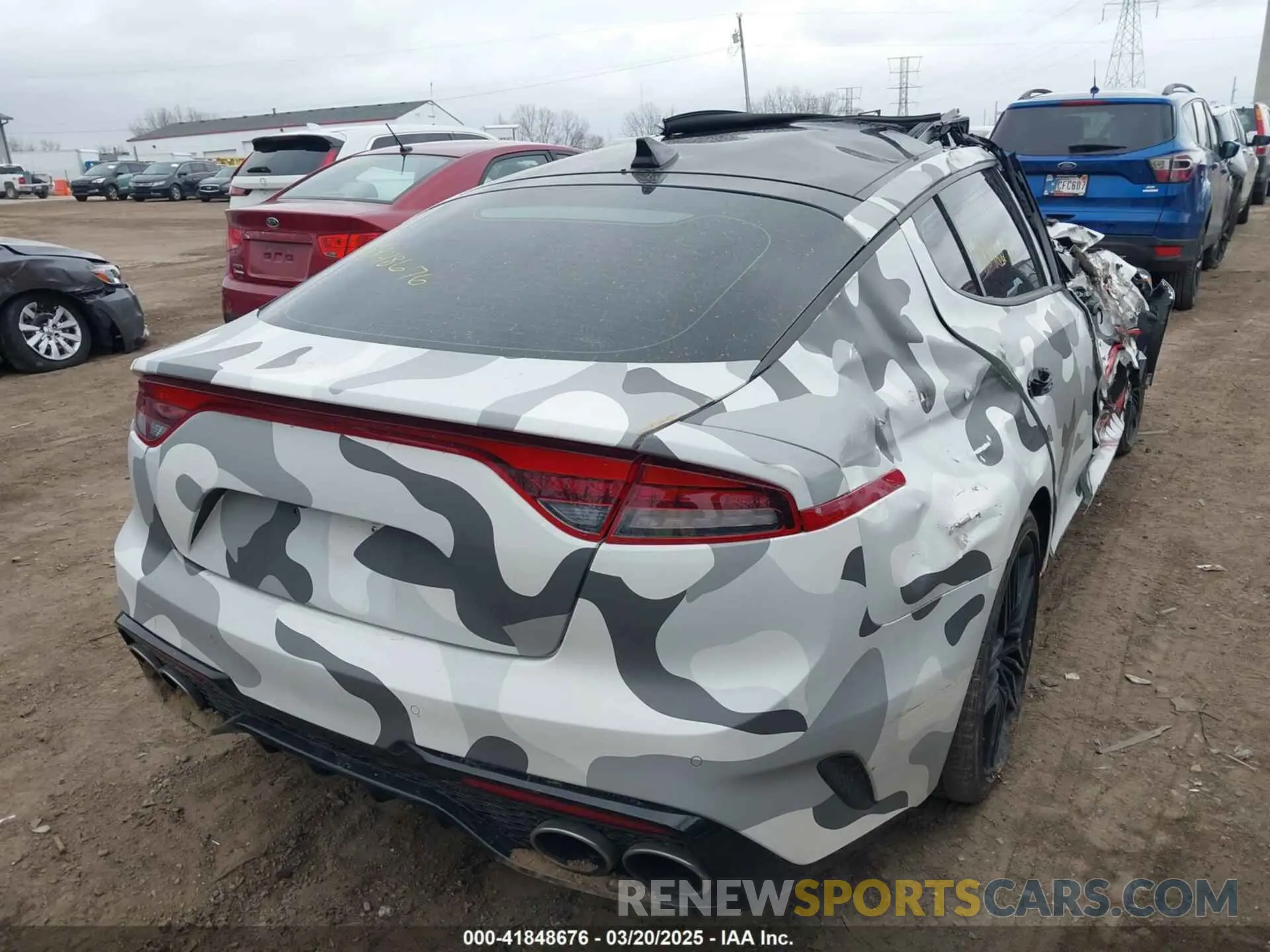 4 Photograph of a damaged car KNAE55LC7P6127908 KIA STINGER 2023
