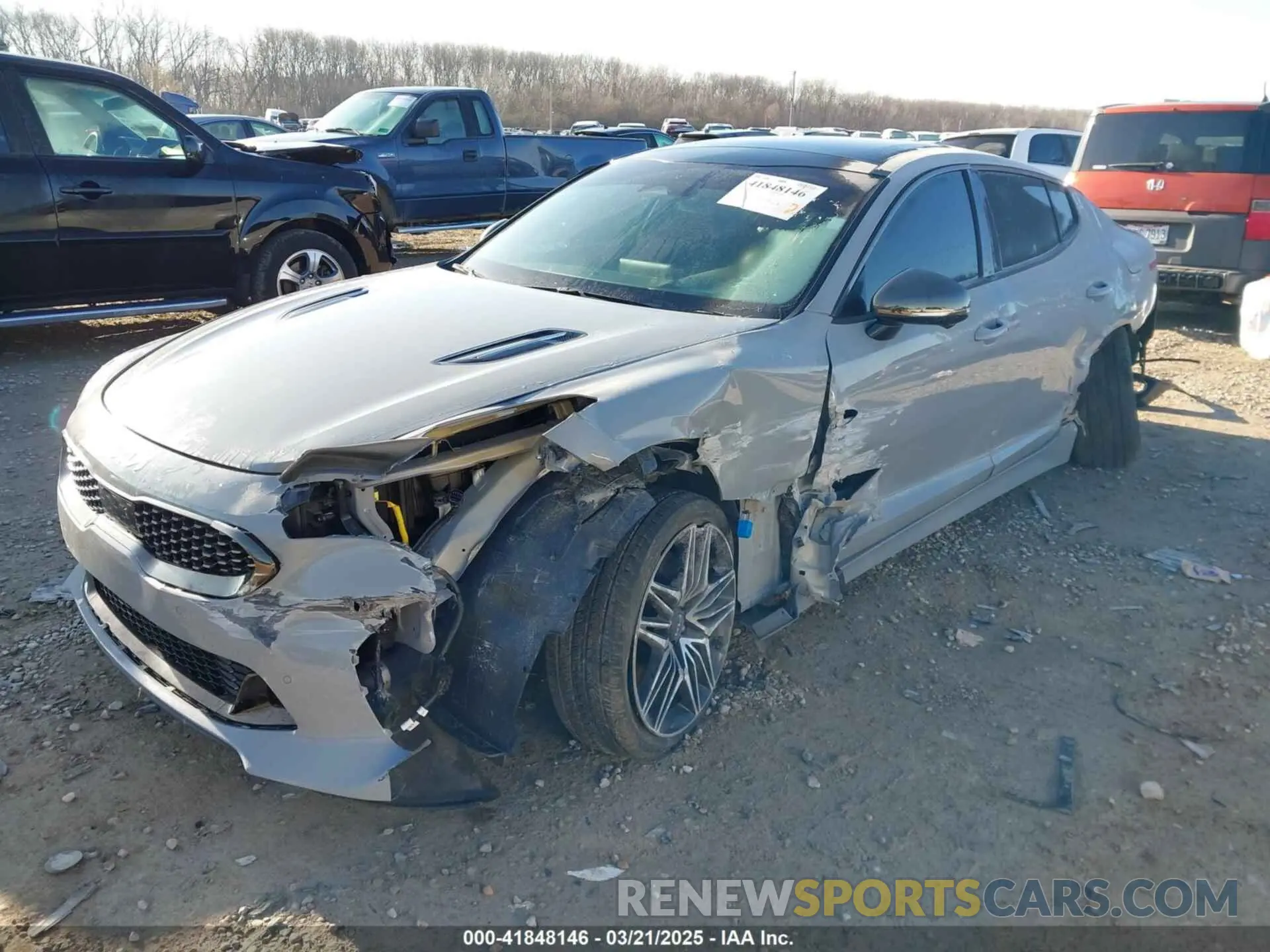 2 Photograph of a damaged car KNAE55LC8P6131689 KIA STINGER 2023