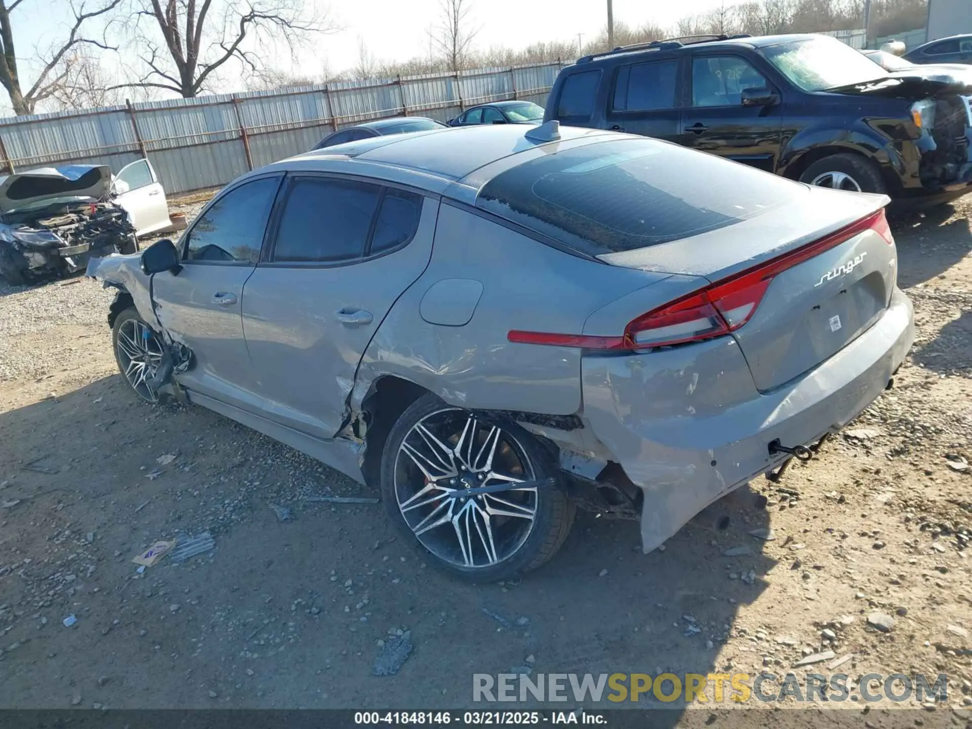 3 Photograph of a damaged car KNAE55LC8P6131689 KIA STINGER 2023