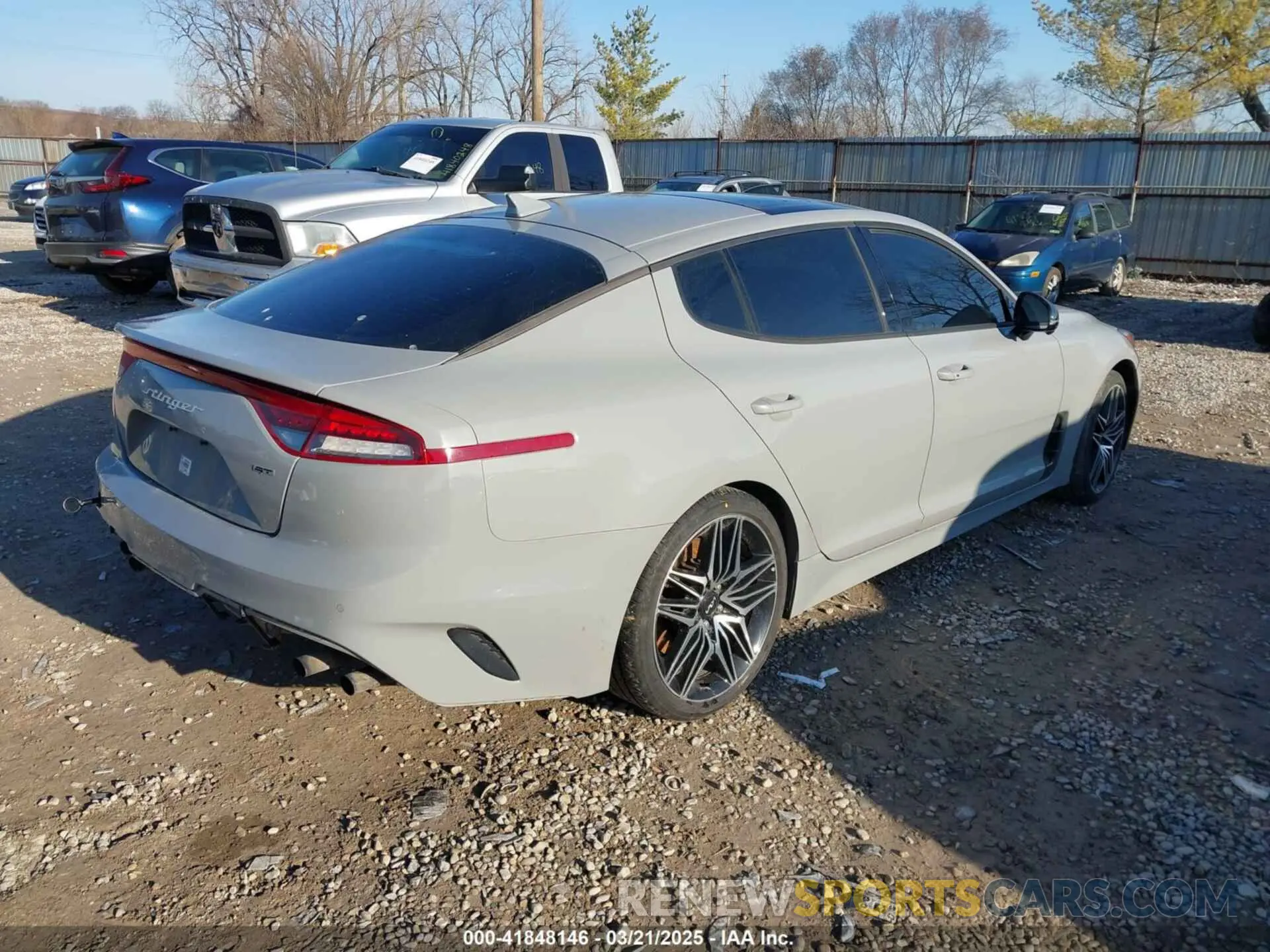 4 Photograph of a damaged car KNAE55LC8P6131689 KIA STINGER 2023