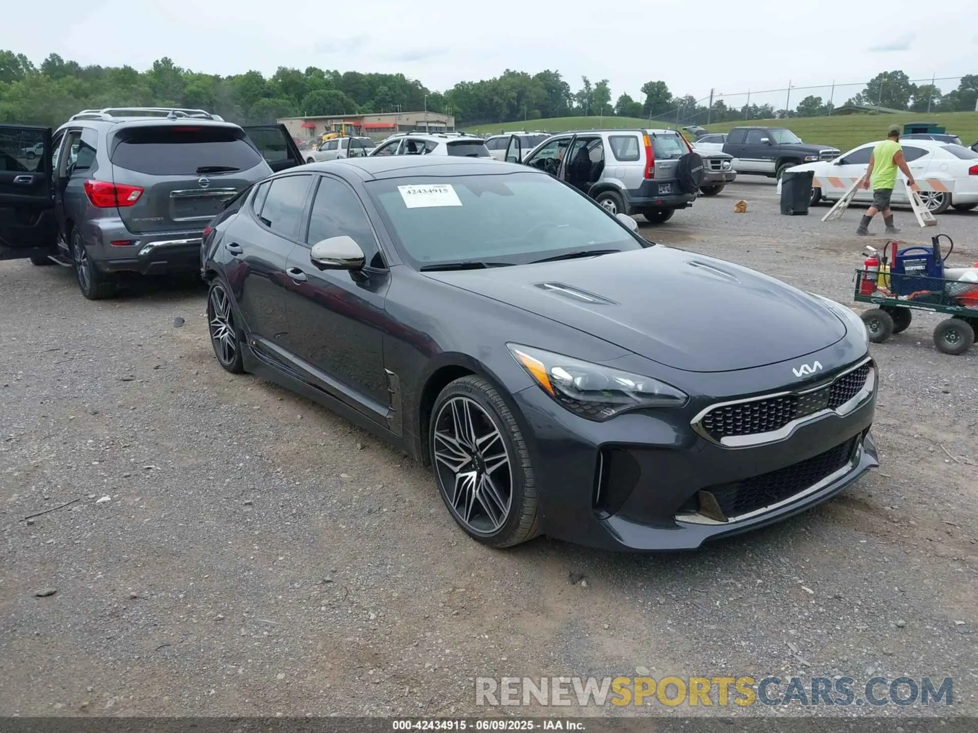 1 Photograph of a damaged car KNAE55LCXP6135209 KIA STINGER 2023
