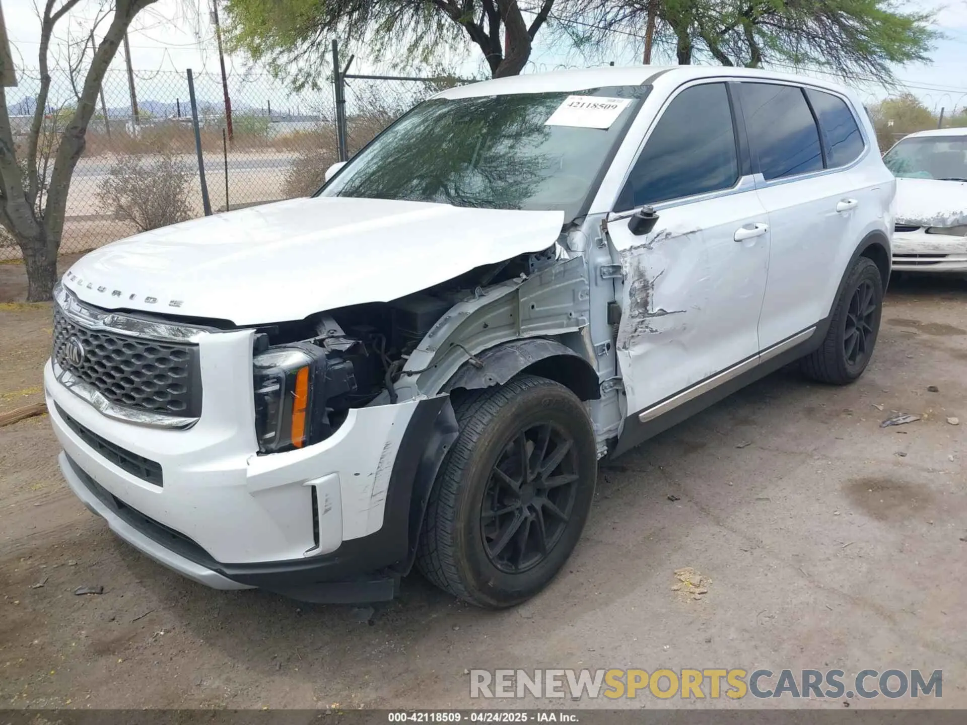 2 Photograph of a damaged car 5XYP24HC3LG087793 KIA TELLURIDE 2020