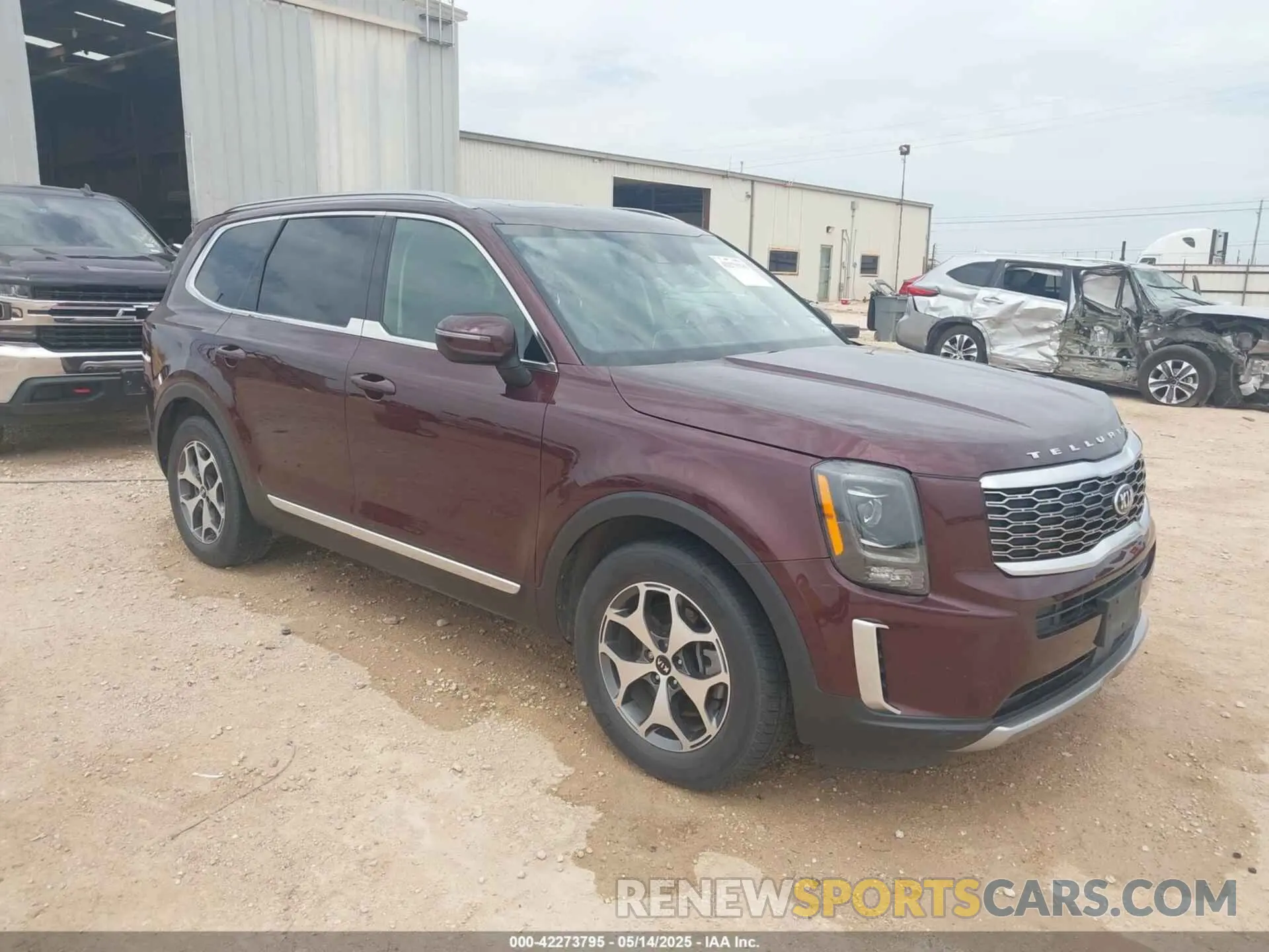 1 Photograph of a damaged car 5XYP34HC9LG001173 KIA TELLURIDE 2020