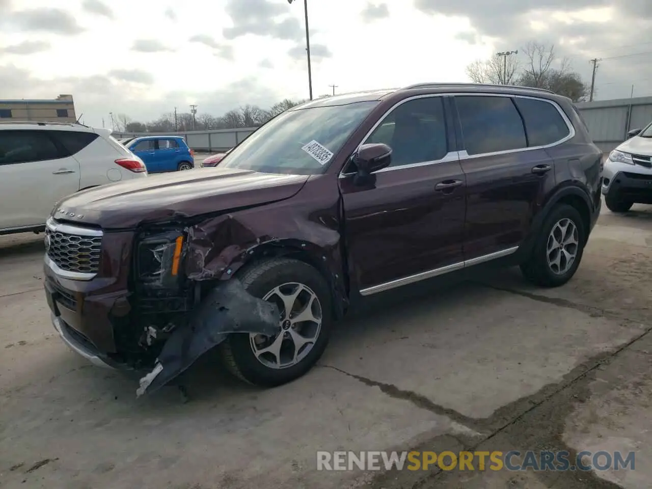 1 Photograph of a damaged car 5XYP34HC9LG007975 KIA TELLURIDE 2020