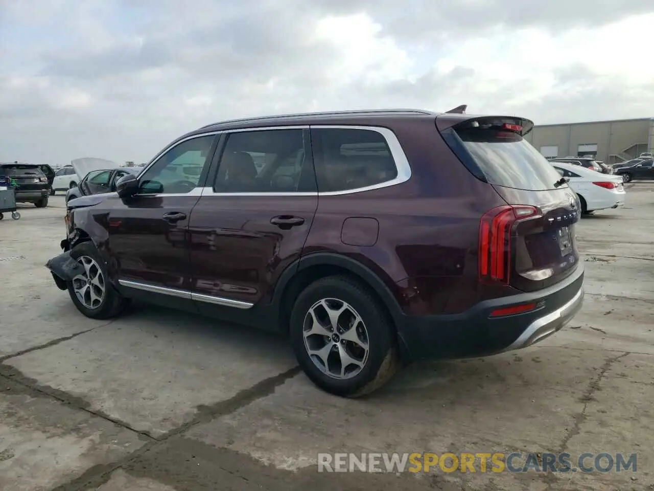 2 Photograph of a damaged car 5XYP34HC9LG007975 KIA TELLURIDE 2020