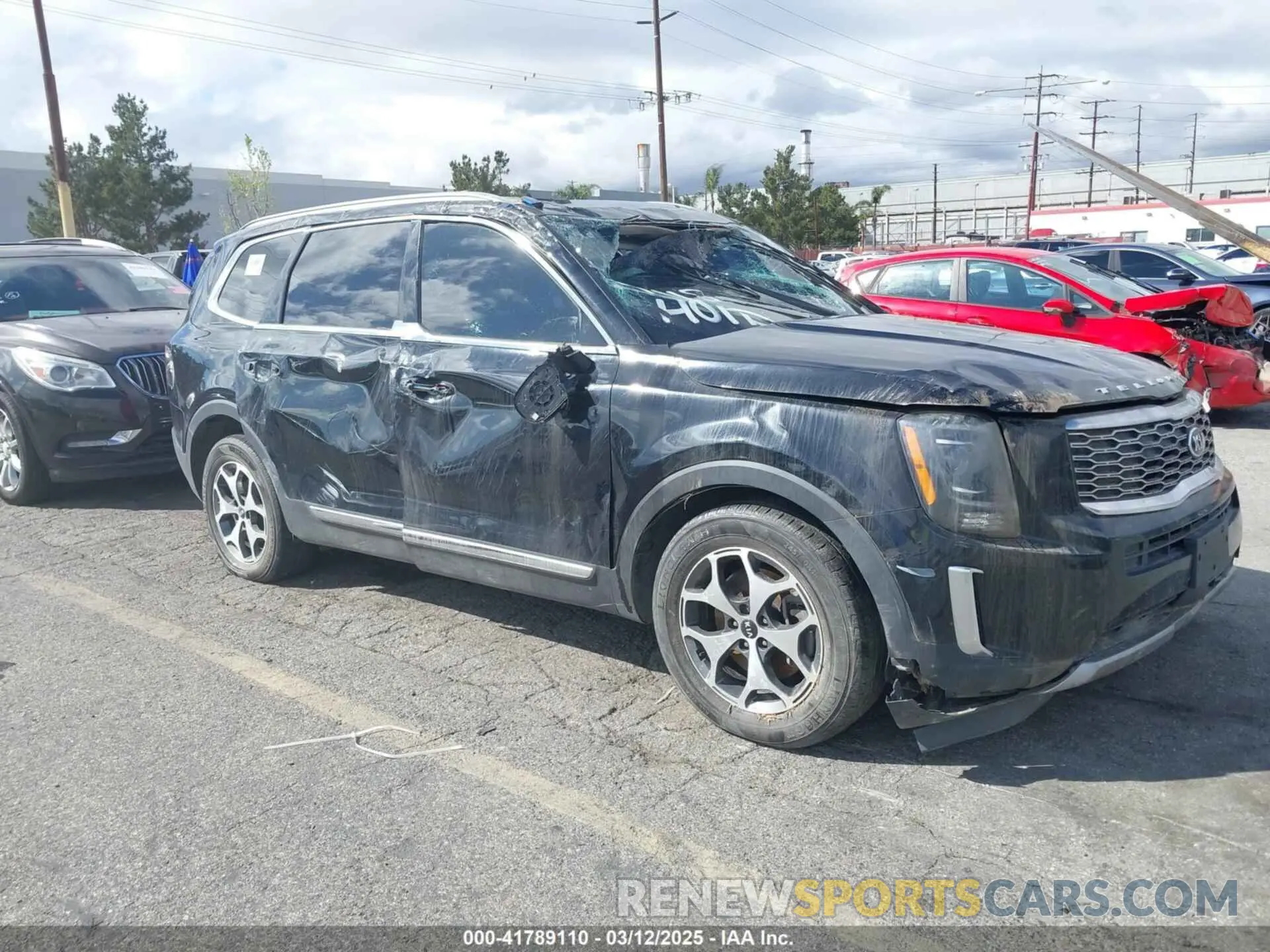 1 Photograph of a damaged car 5XYP3DHC3LG046643 KIA TELLURIDE 2020