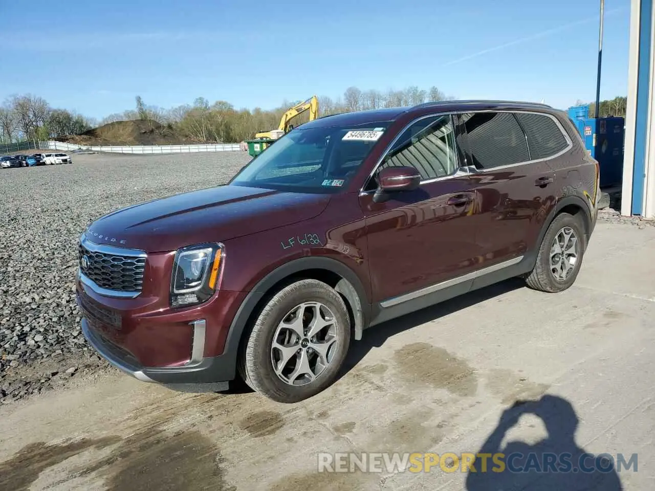 1 Photograph of a damaged car 5XYP3DHC9LG032973 KIA TELLURIDE 2020