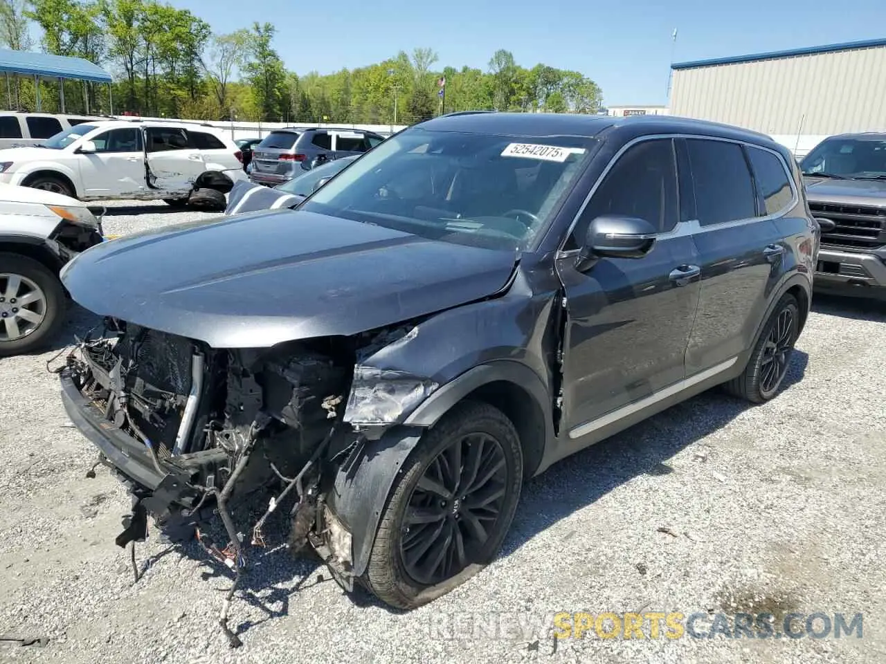 1 Photograph of a damaged car 5XYP5DHC4LG052302 KIA TELLURIDE 2020