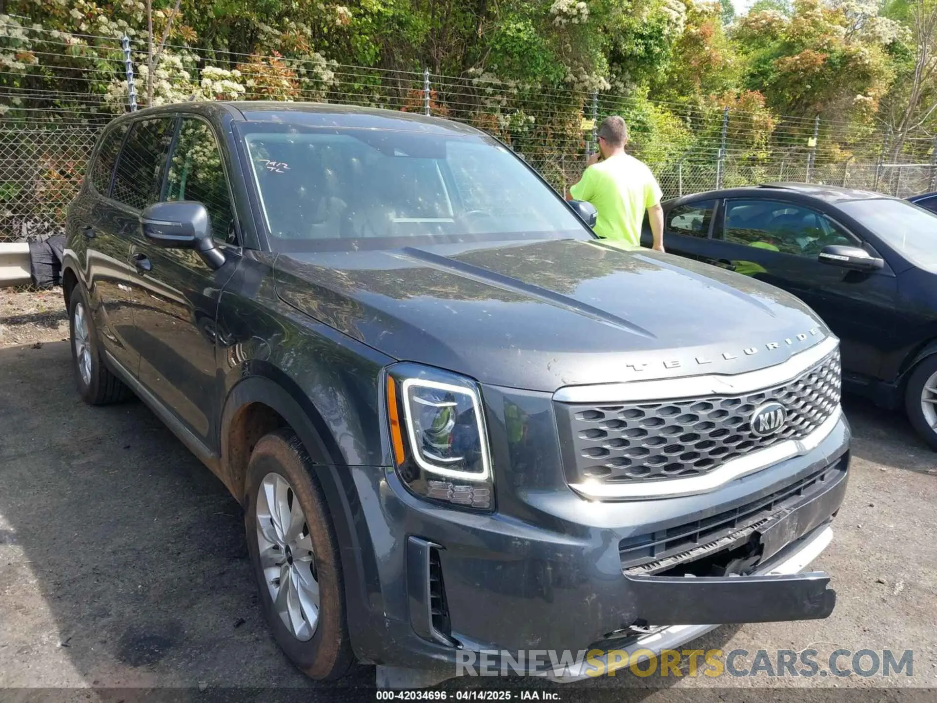 1 Photograph of a damaged car 5XYP24HC5MG165458 KIA TELLURIDE 2021