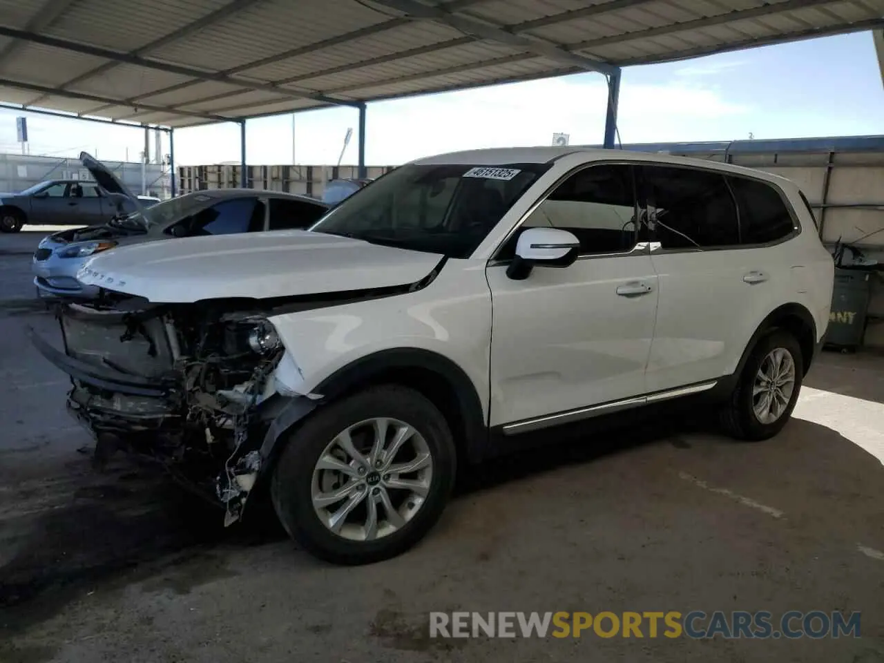 1 Photograph of a damaged car 5XYP24HC5MG193678 KIA TELLURIDE 2021