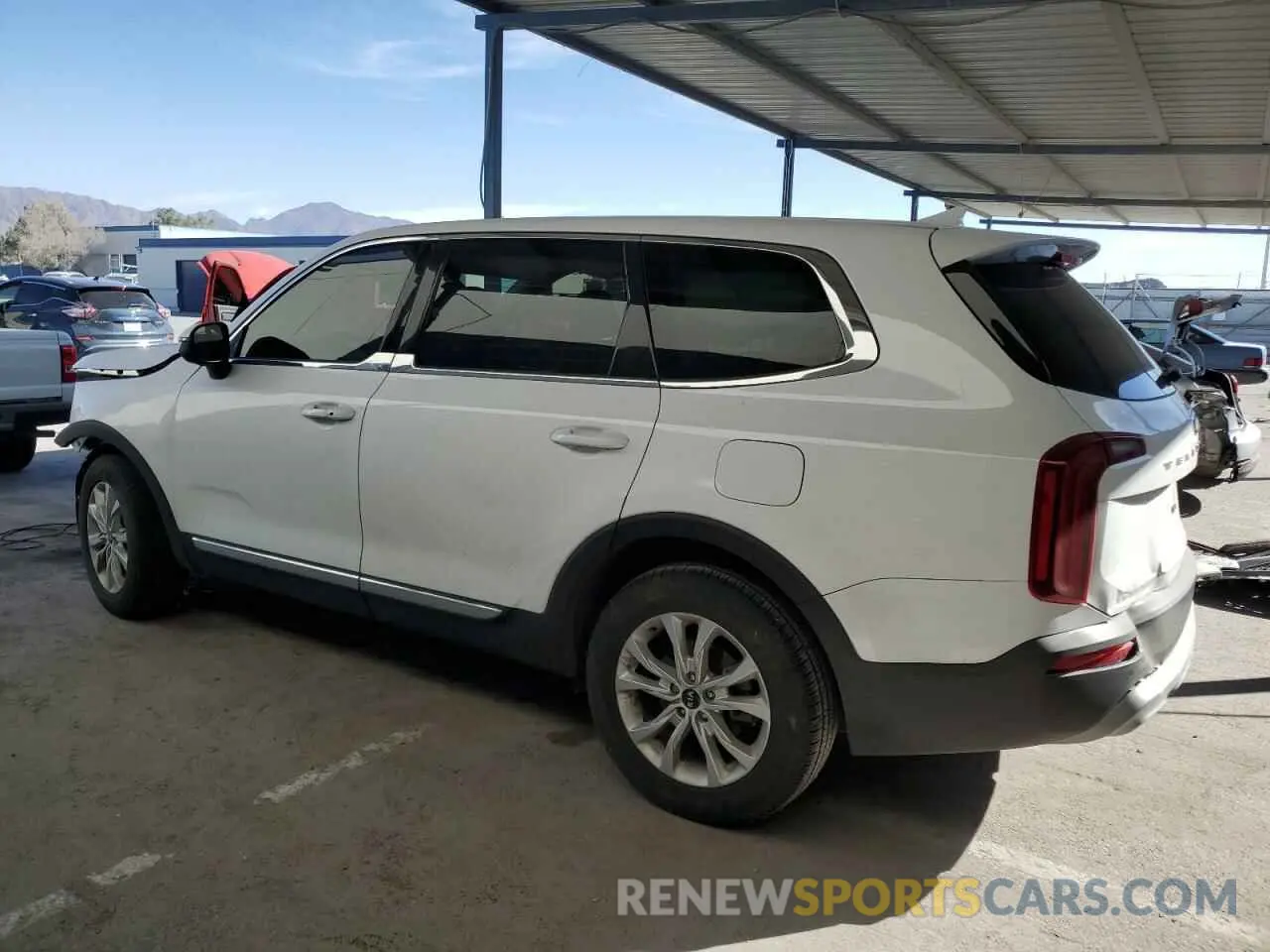 2 Photograph of a damaged car 5XYP24HC5MG193678 KIA TELLURIDE 2021