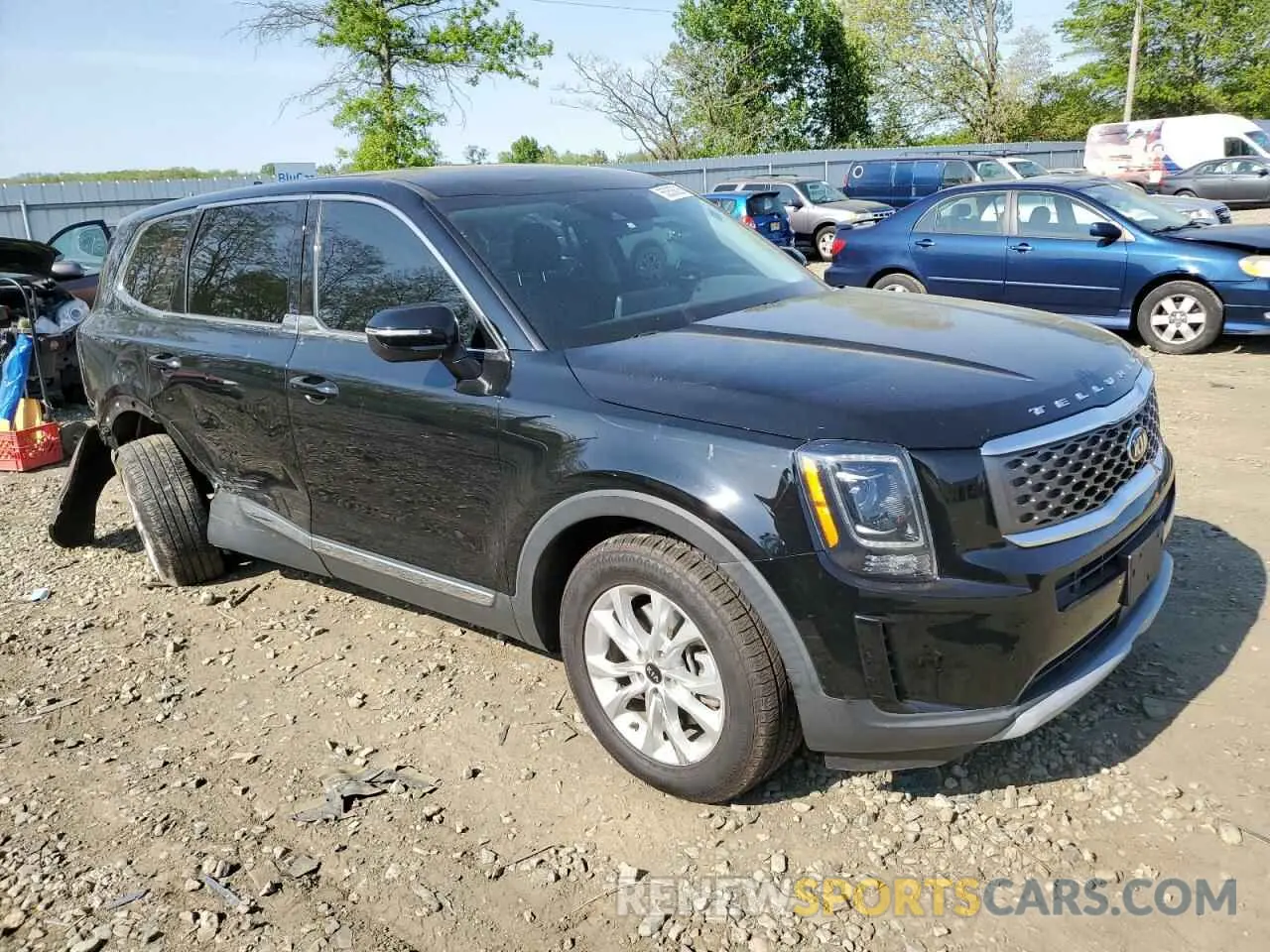 4 Photograph of a damaged car 5XYP24HC6MG127592 KIA TELLURIDE 2021