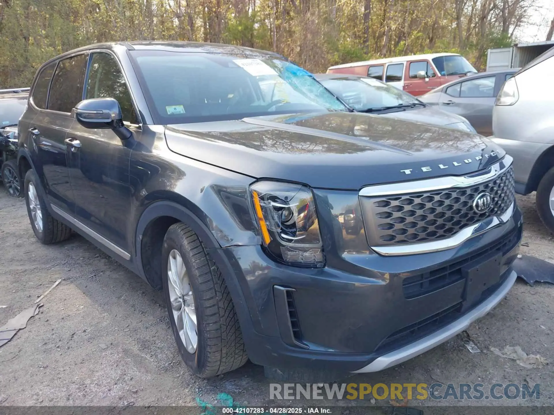 1 Photograph of a damaged car 5XYP2DHC2MG168172 KIA TELLURIDE 2021
