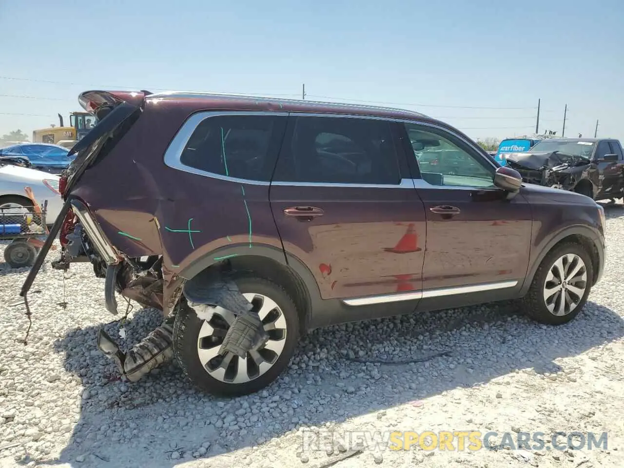 3 Photograph of a damaged car 5XYP34HC0MG148967 KIA TELLURIDE 2021