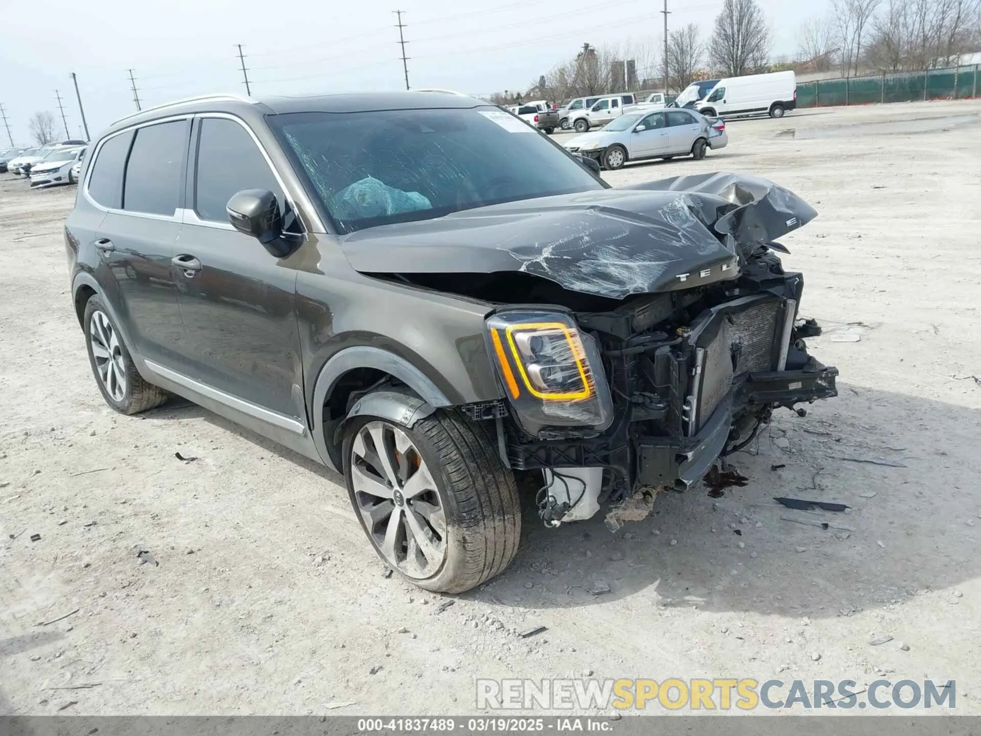 1 Photograph of a damaged car 5XYP34HC0MG162318 KIA TELLURIDE 2021