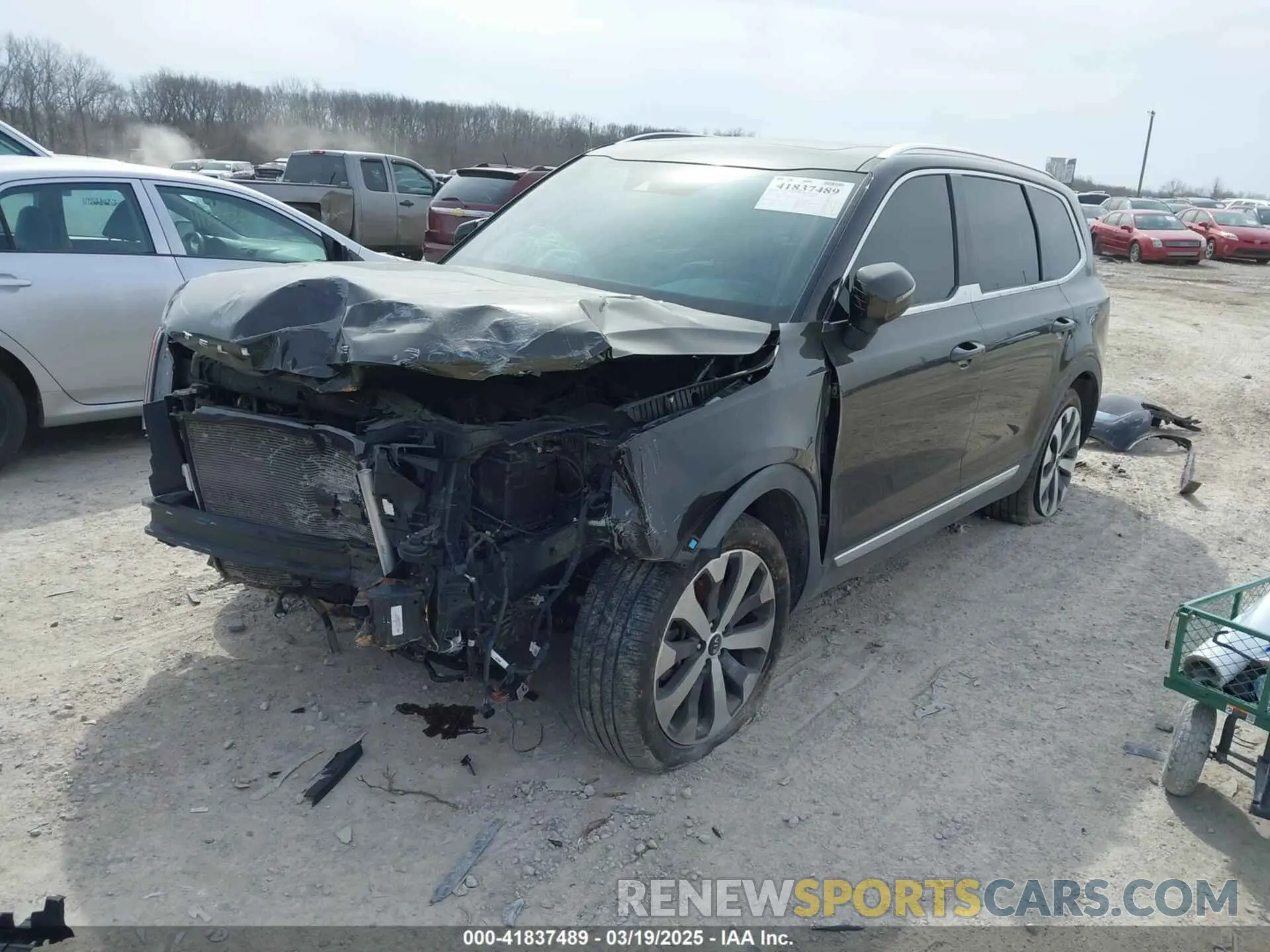2 Photograph of a damaged car 5XYP34HC0MG162318 KIA TELLURIDE 2021