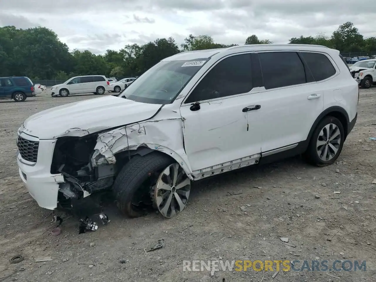 1 Photograph of a damaged car 5XYP34HC2MG162949 KIA TELLURIDE 2021