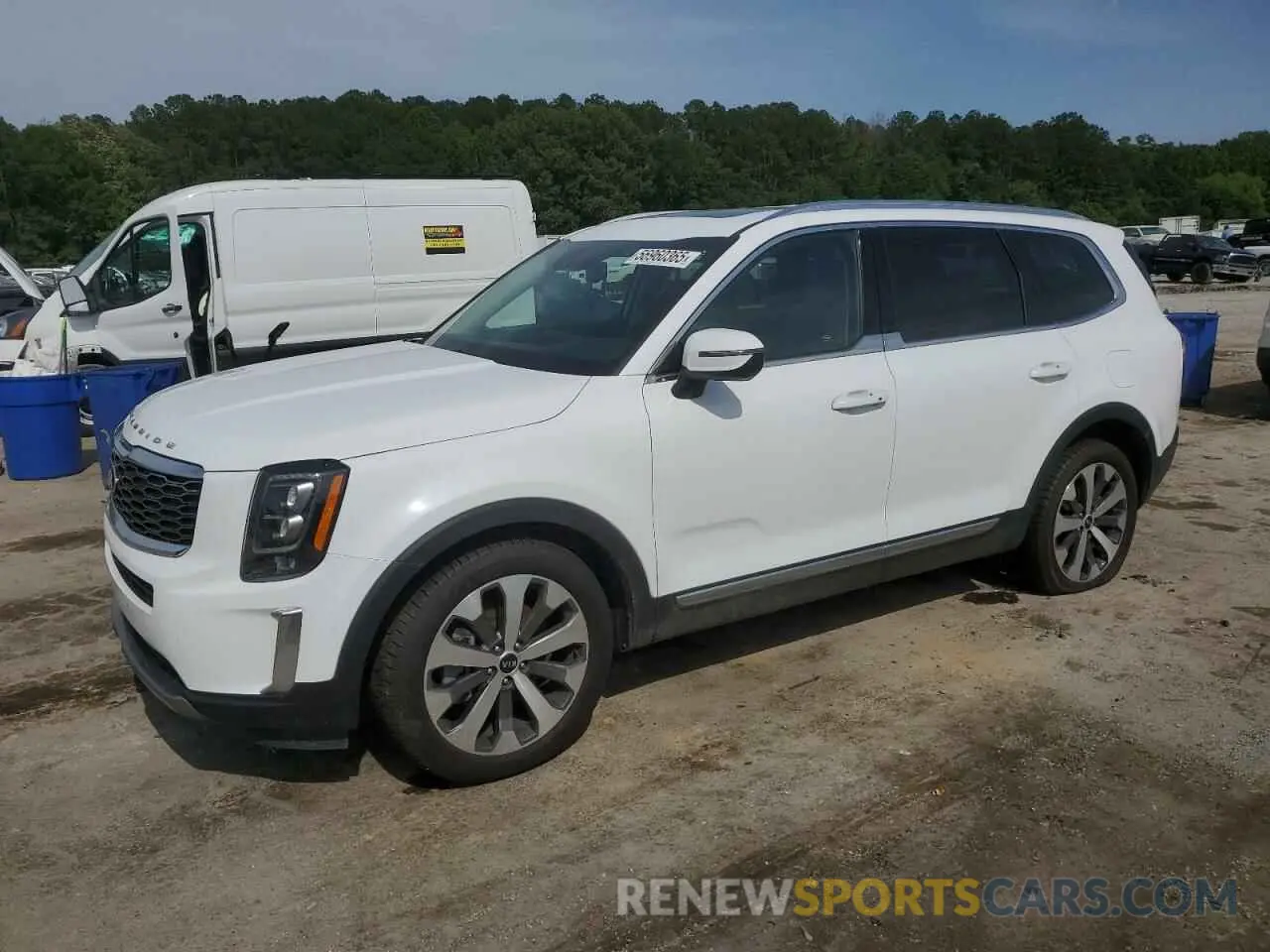 1 Photograph of a damaged car 5XYP34HC4MG180062 KIA TELLURIDE 2021