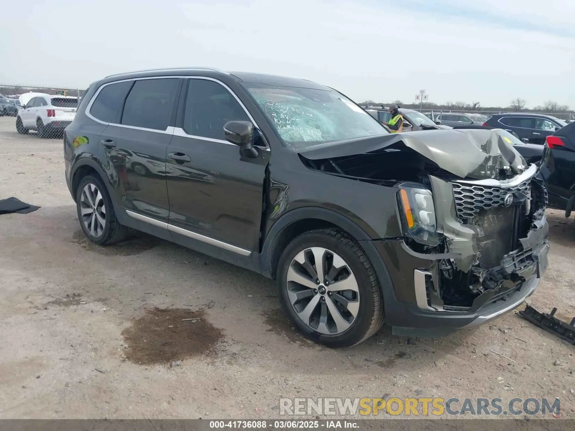 1 Photograph of a damaged car 5XYP34HC7MG145841 KIA TELLURIDE 2021