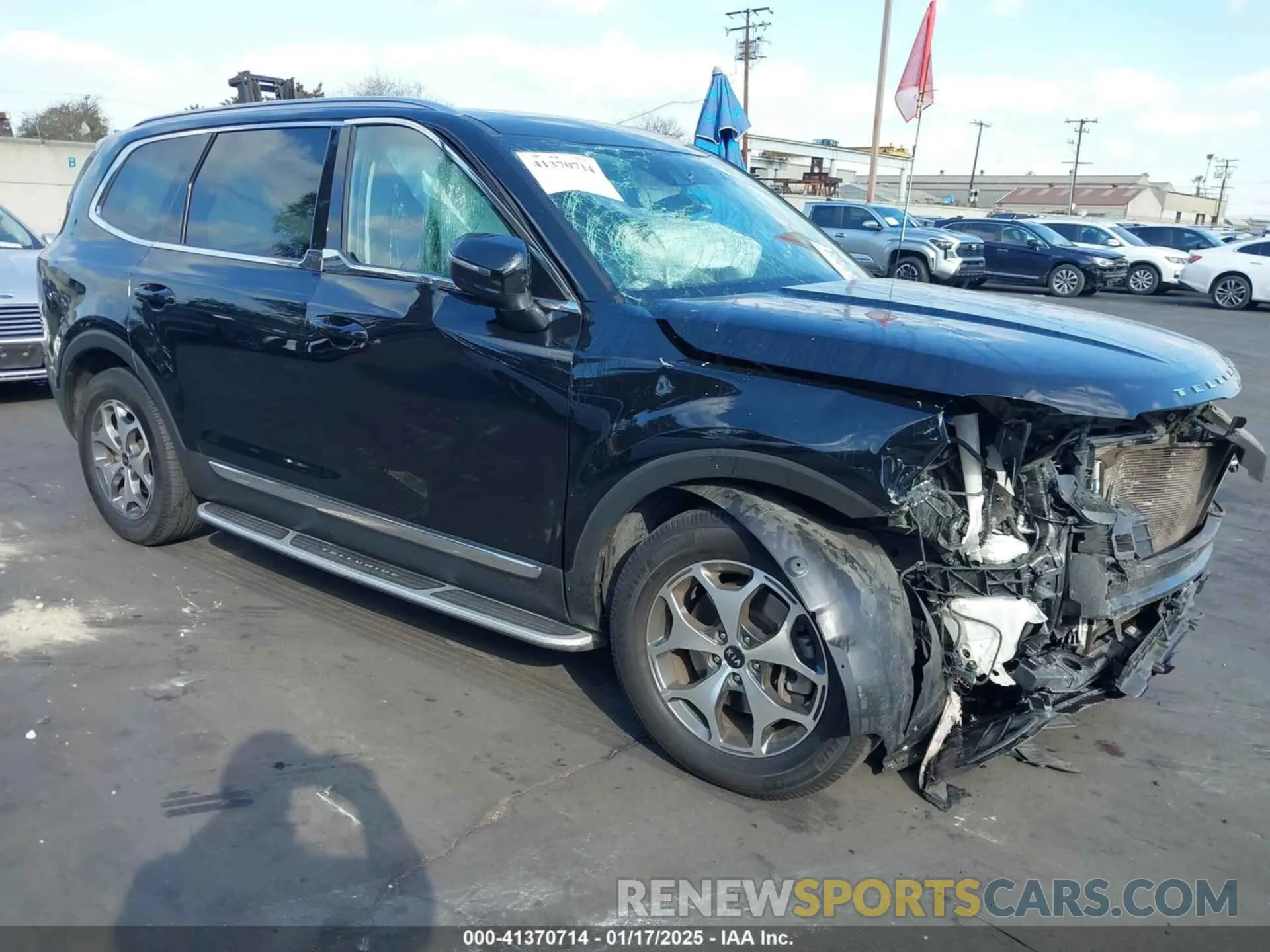 1 Photograph of a damaged car 5XYP34HC7MG184185 KIA TELLURIDE 2021
