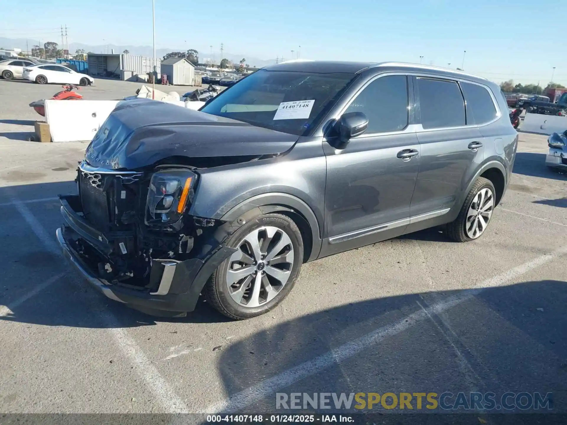 2 Photograph of a damaged car 5XYP34HC9MG156033 KIA TELLURIDE 2021