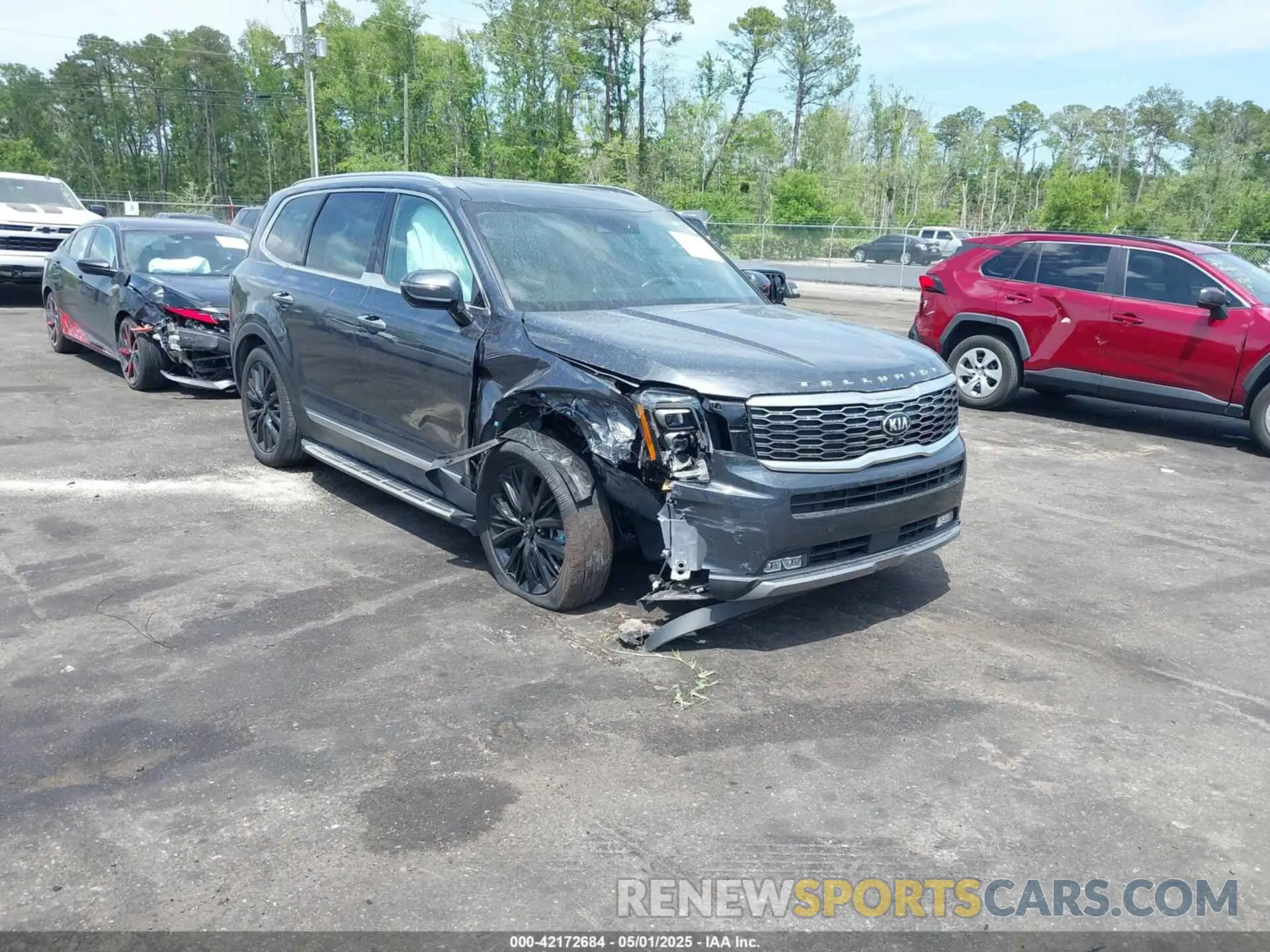 1 Photograph of a damaged car 5XYP54HC7MG130377 KIA TELLURIDE 2021