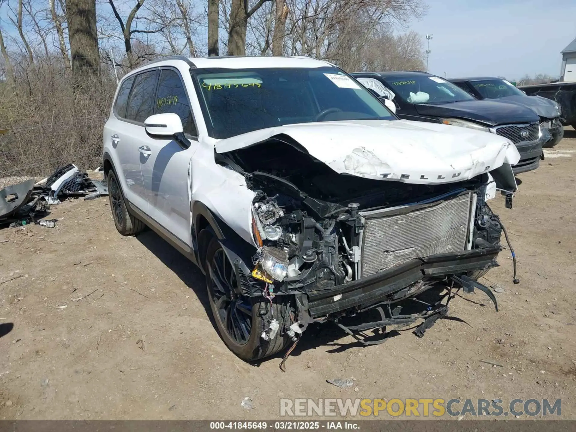 1 Photograph of a damaged car 5XYP54HC7MG167929 KIA TELLURIDE 2021