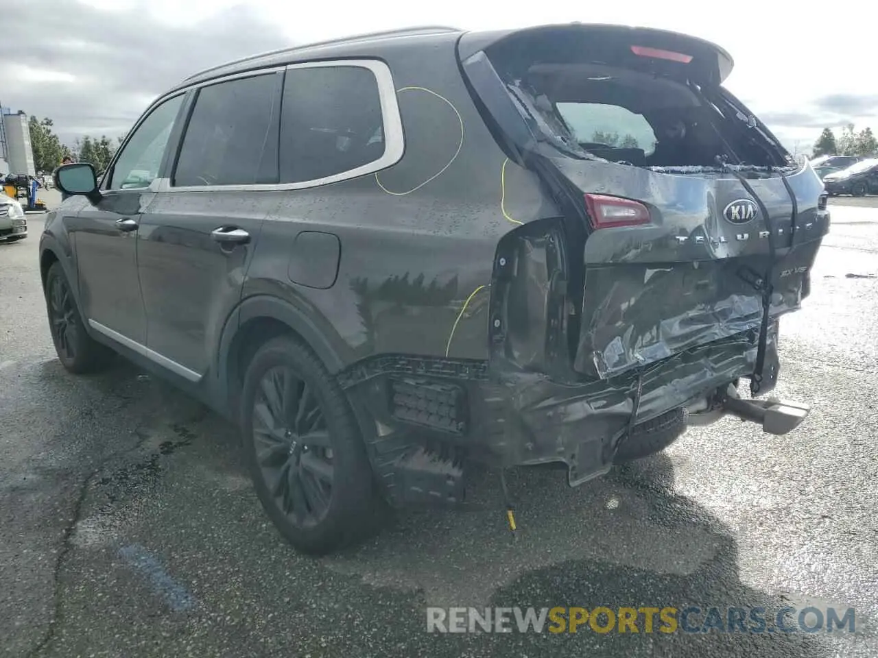 2 Photograph of a damaged car 5XYP54HC7MG191227 KIA TELLURIDE 2021