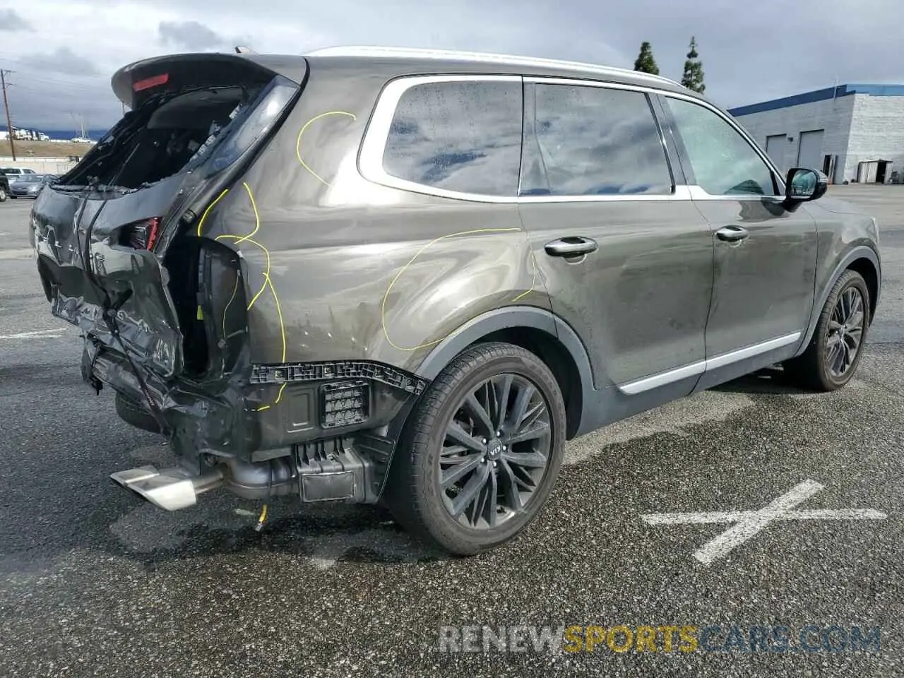 3 Photograph of a damaged car 5XYP54HC7MG191227 KIA TELLURIDE 2021