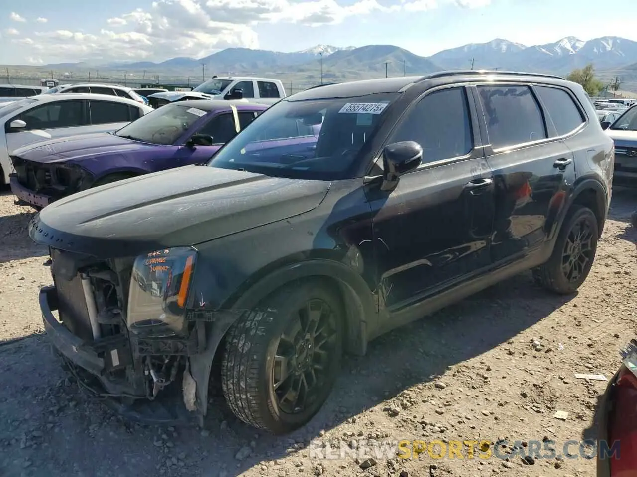 1 Photograph of a damaged car 5XYP5DHC4MG162476 KIA TELLURIDE 2021