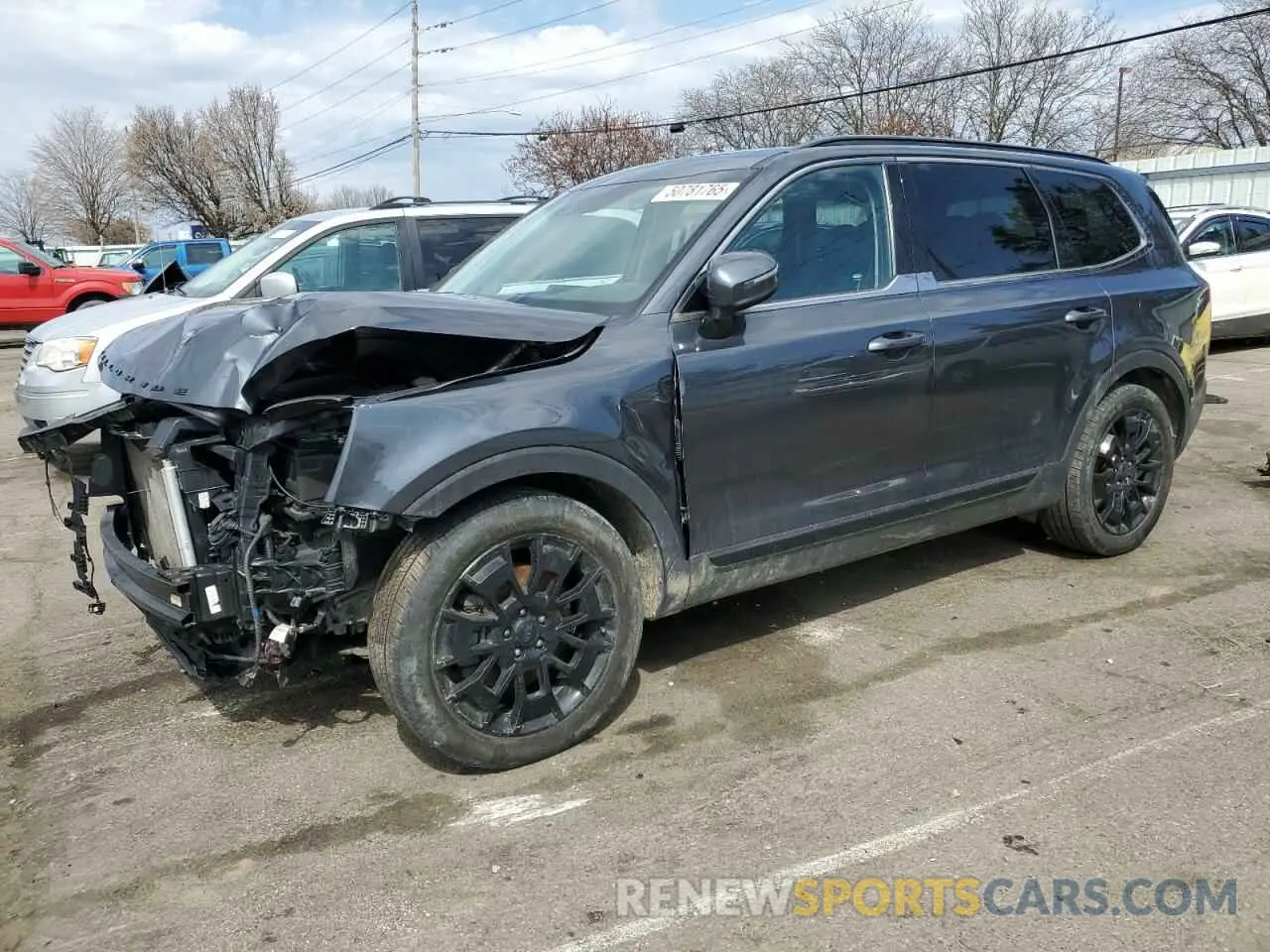 1 Photograph of a damaged car 5XYP5DHC5MG095872 KIA TELLURIDE 2021