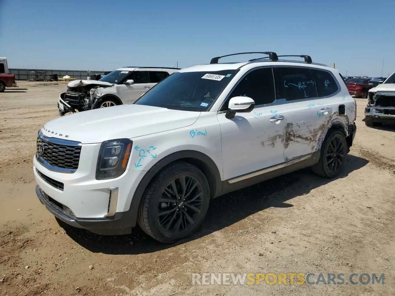 1 Photograph of a damaged car 5XYP5DHC5MG175690 KIA TELLURIDE 2021