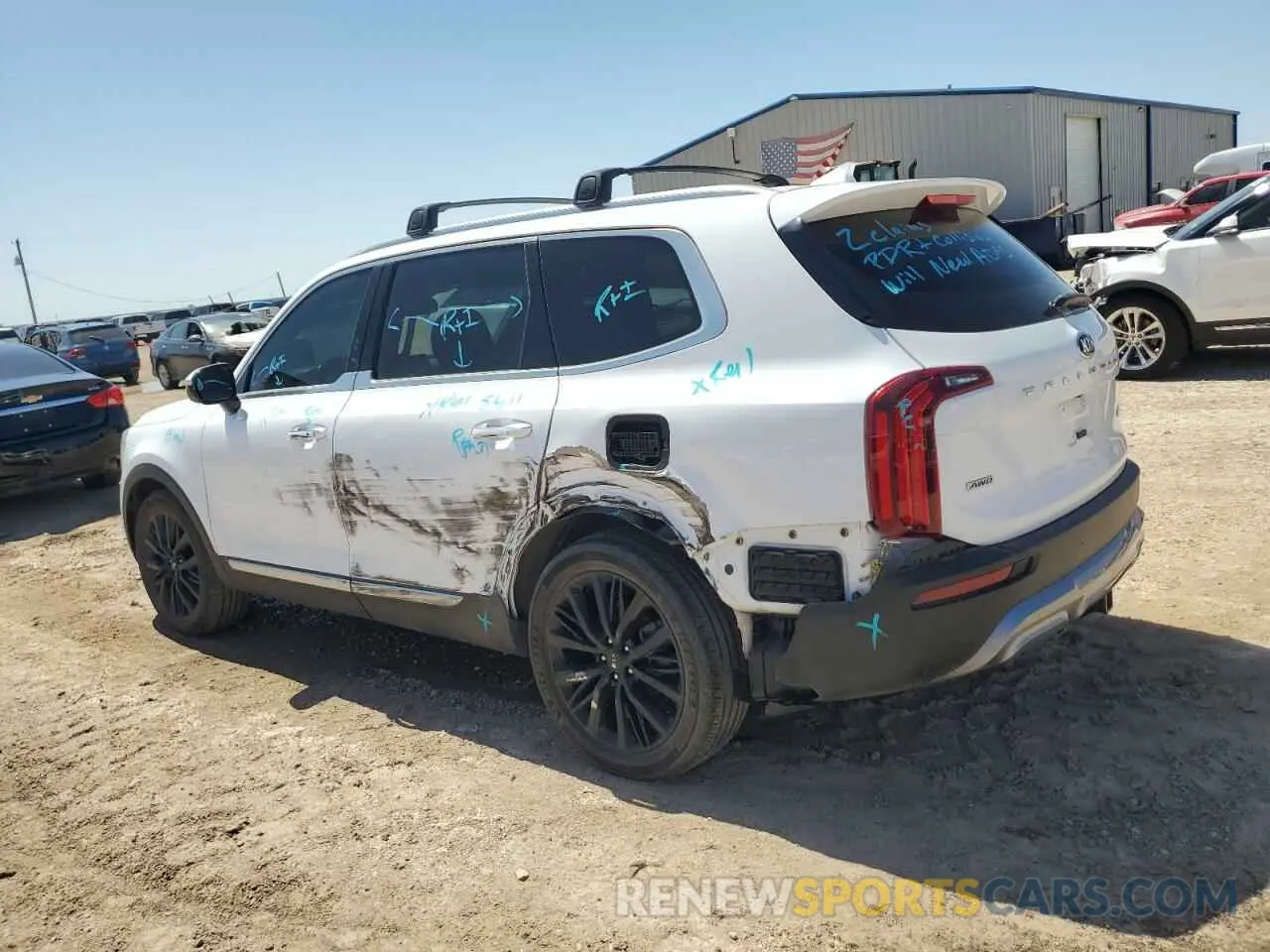 2 Photograph of a damaged car 5XYP5DHC5MG175690 KIA TELLURIDE 2021