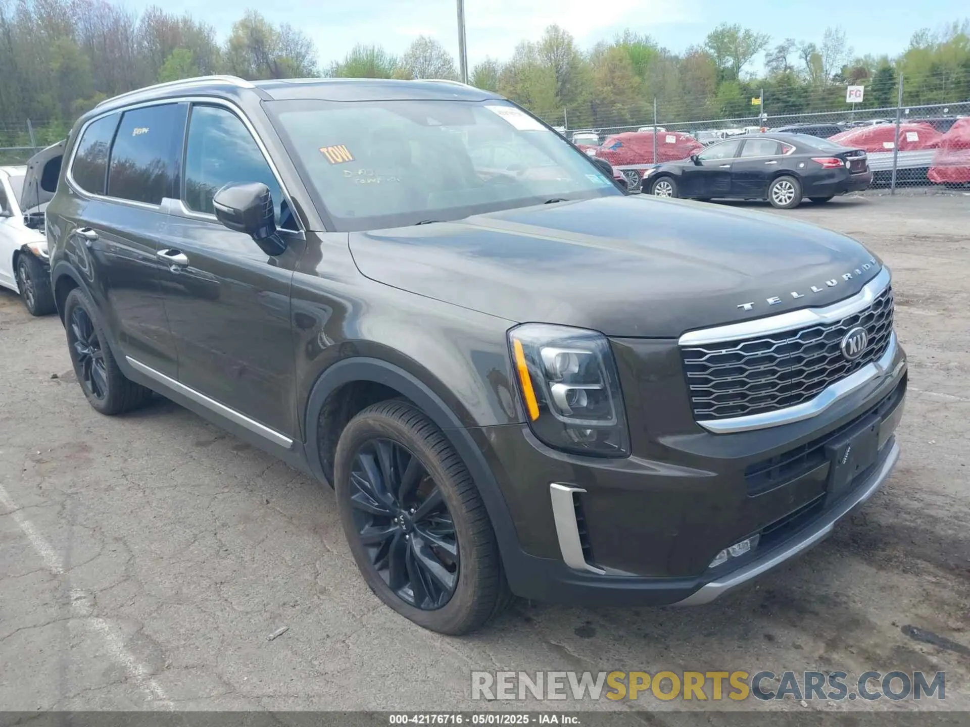 1 Photograph of a damaged car 5XYP5DHC6MG164200 KIA TELLURIDE 2021