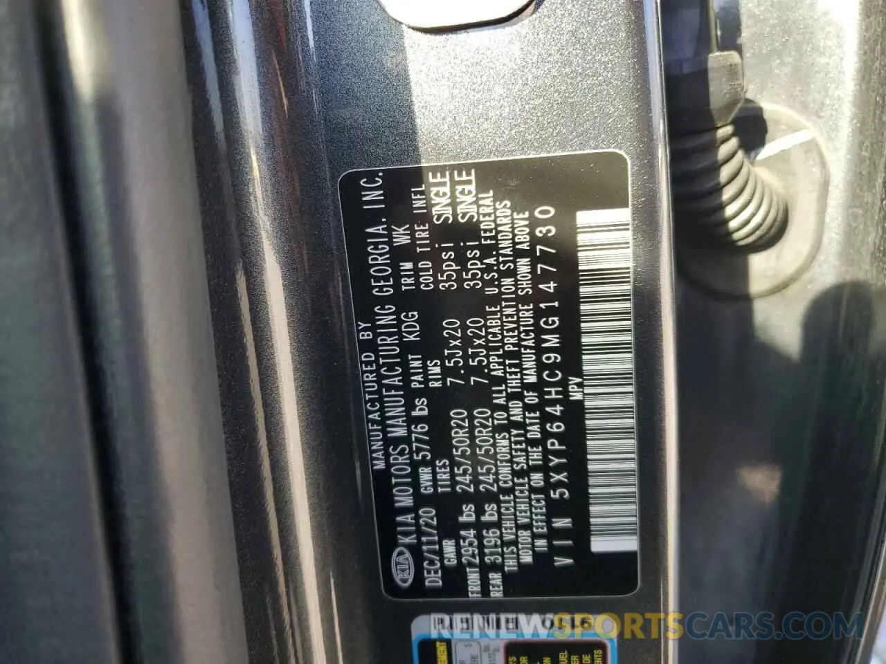 14 Photograph of a damaged car 5XYP64HC9MG147730 KIA TELLURIDE 2021