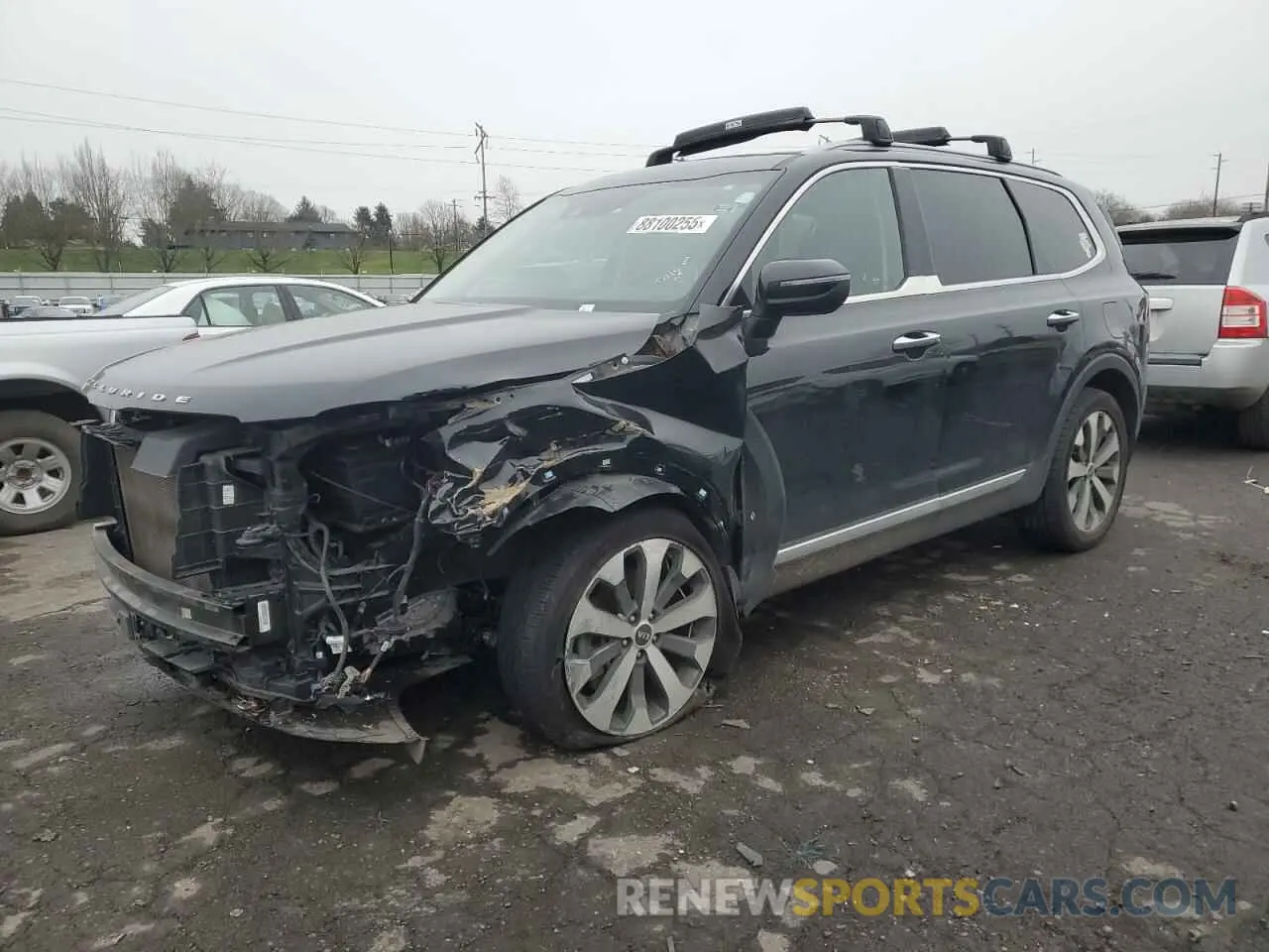 1 Photograph of a damaged car 5XYP6DHC4MG155542 KIA TELLURIDE 2021