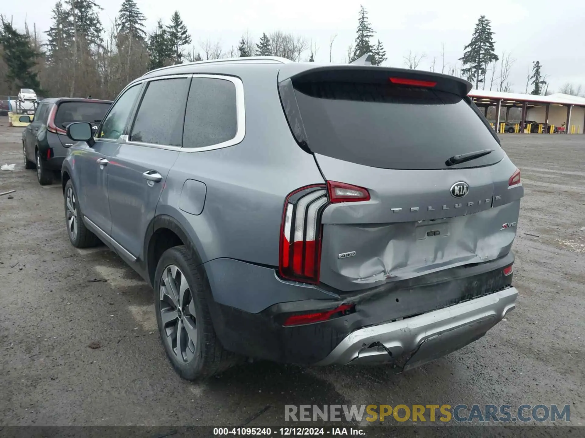 3 Photograph of a damaged car 5XYP6DHC7MG160587 KIA TELLURIDE 2021