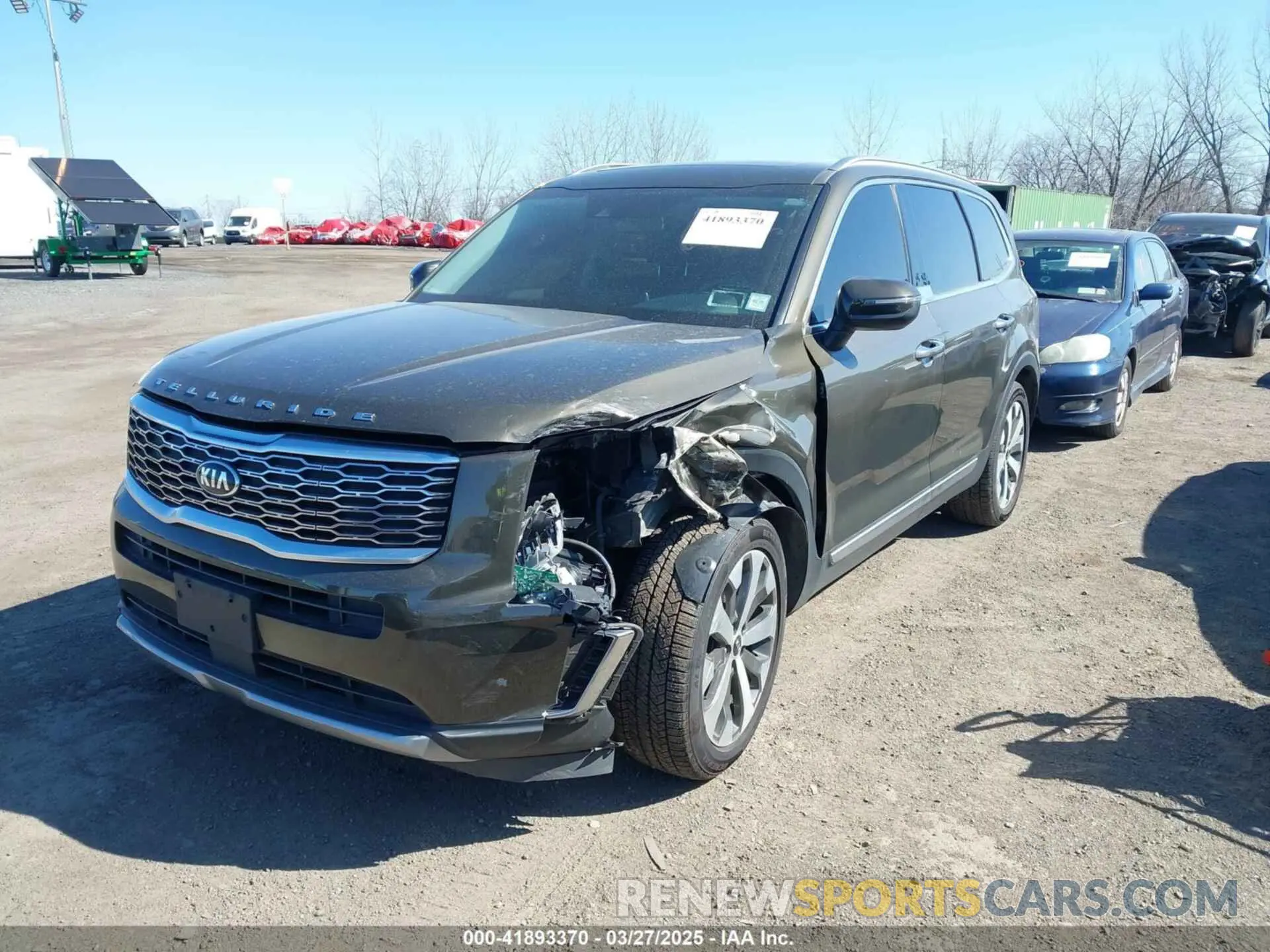 2 Photograph of a damaged car 5XYP6DHCXMG115191 KIA TELLURIDE 2021