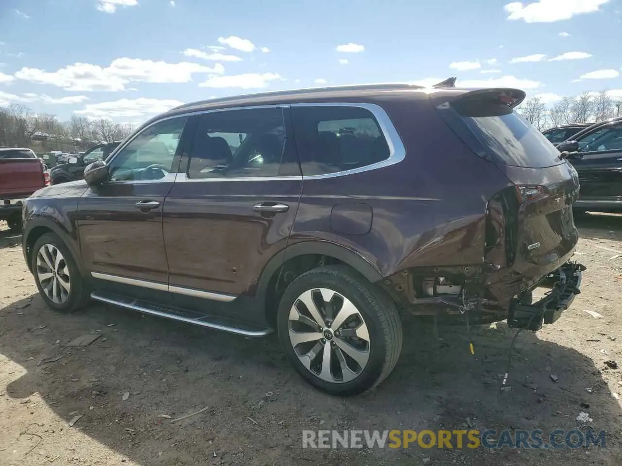 2 Photograph of a damaged car 5XYP6DHCXMG166481 KIA TELLURIDE 2021