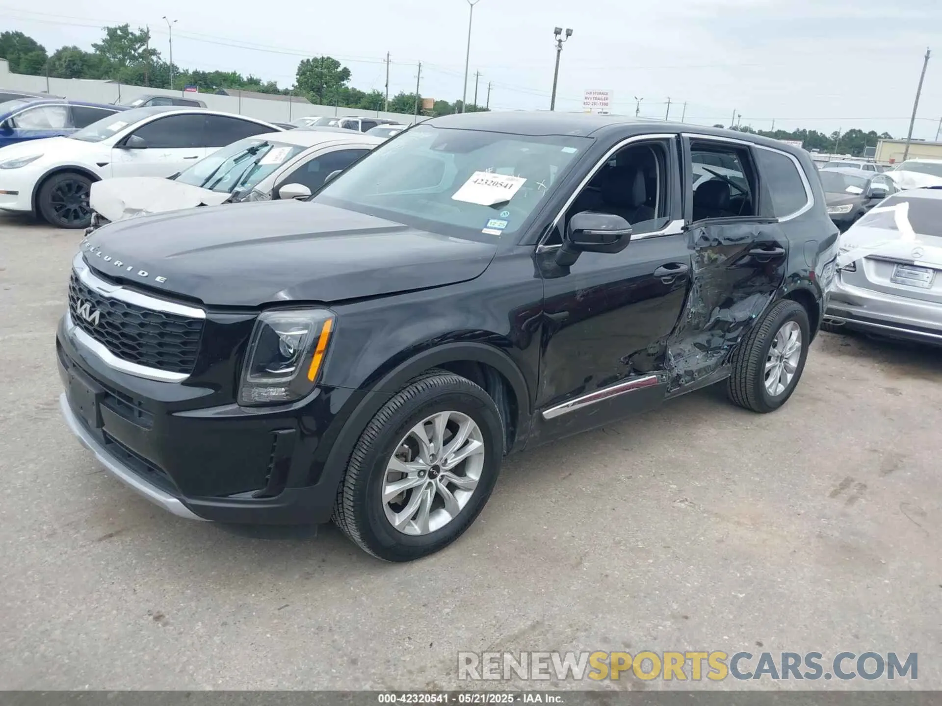 2 Photograph of a damaged car 5XYP24HC6NG242341 KIA TELLURIDE 2022