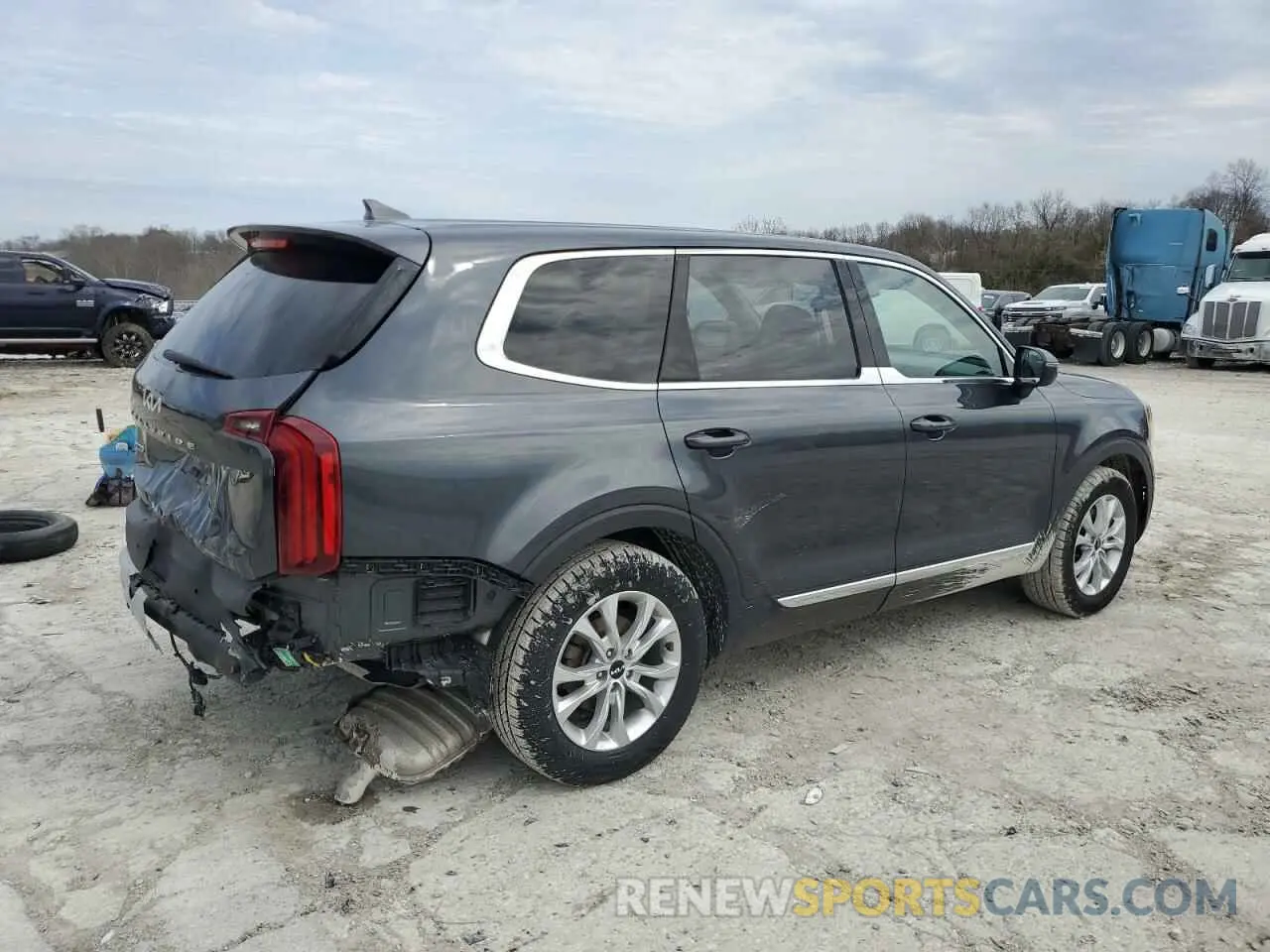 3 Photograph of a damaged car 5XYP2DHCXNG200934 KIA TELLURIDE 2022