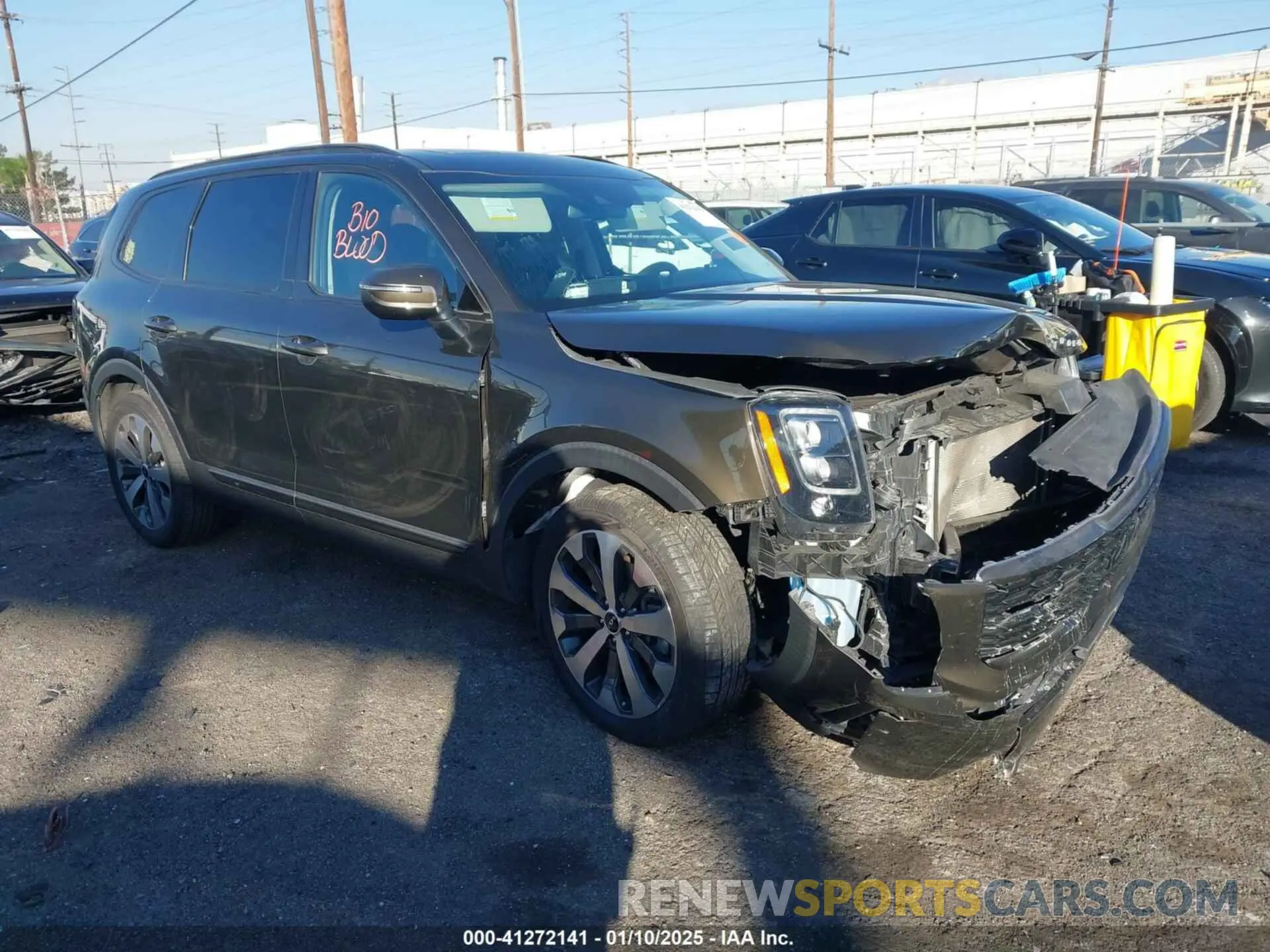 1 Photograph of a damaged car 5XYP34HC1NG238520 KIA TELLURIDE 2022