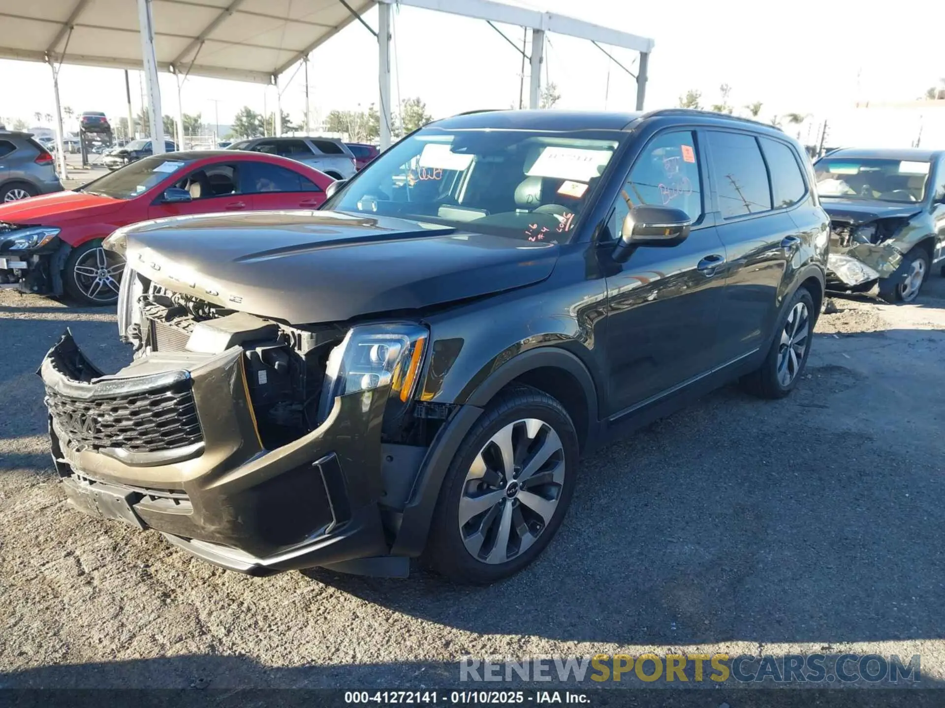 2 Photograph of a damaged car 5XYP34HC1NG238520 KIA TELLURIDE 2022