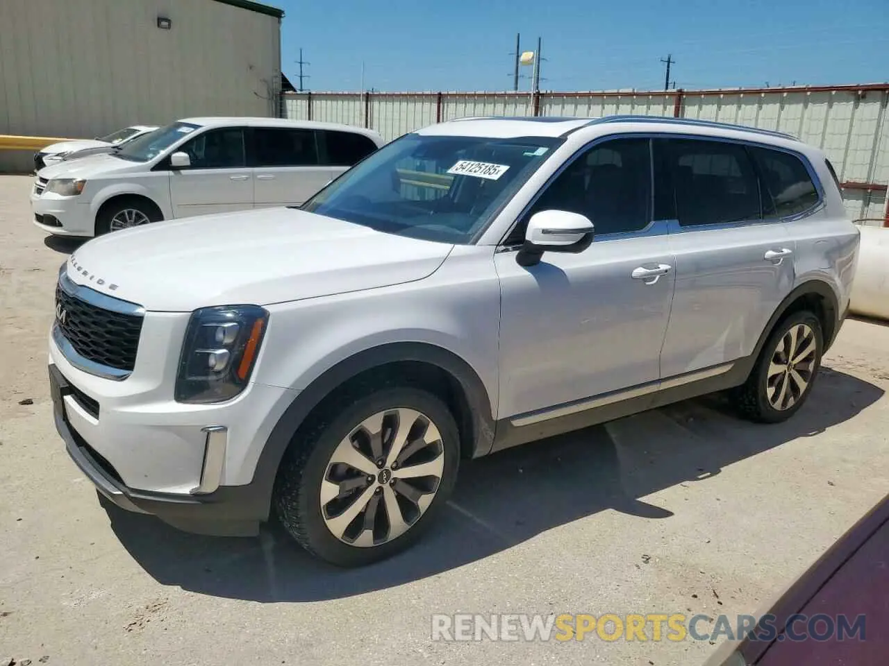 1 Photograph of a damaged car 5XYP34HC3NG237157 KIA TELLURIDE 2022