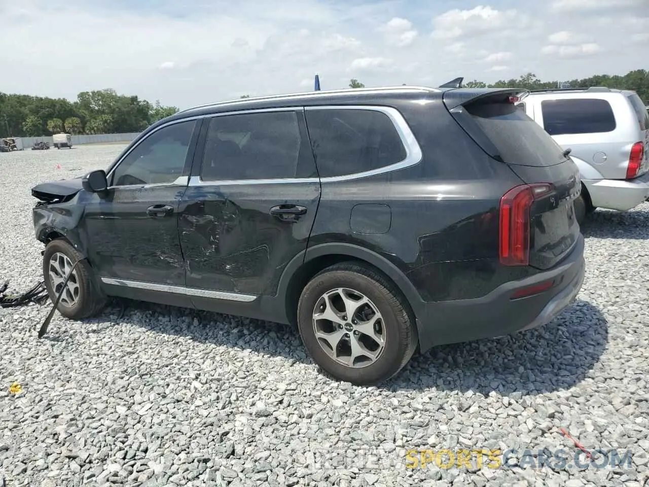 2 Photograph of a damaged car 5XYP34HC8NG312371 KIA TELLURIDE 2022
