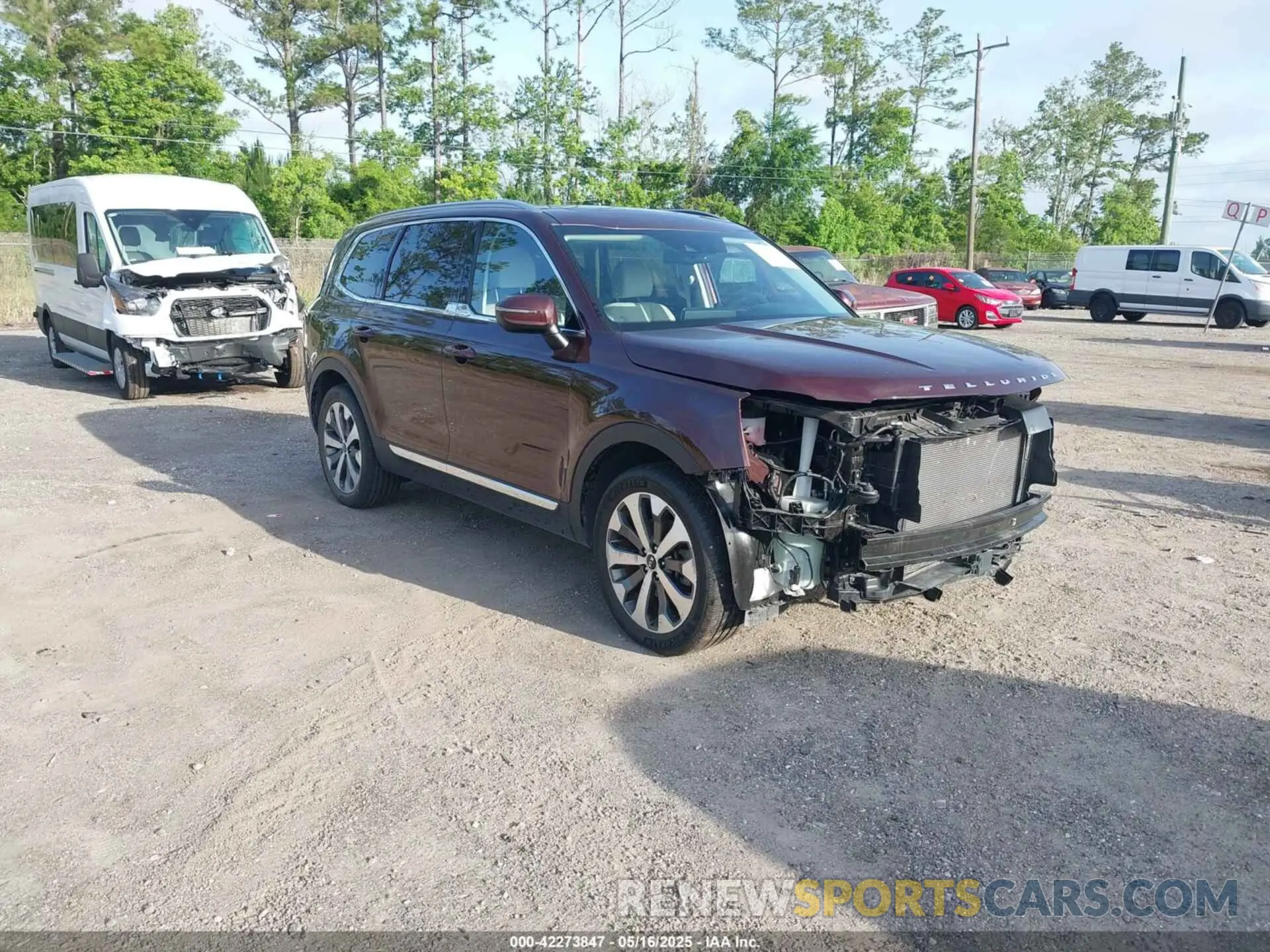 1 Photograph of a damaged car 5XYP34HCXNG263769 KIA TELLURIDE 2022