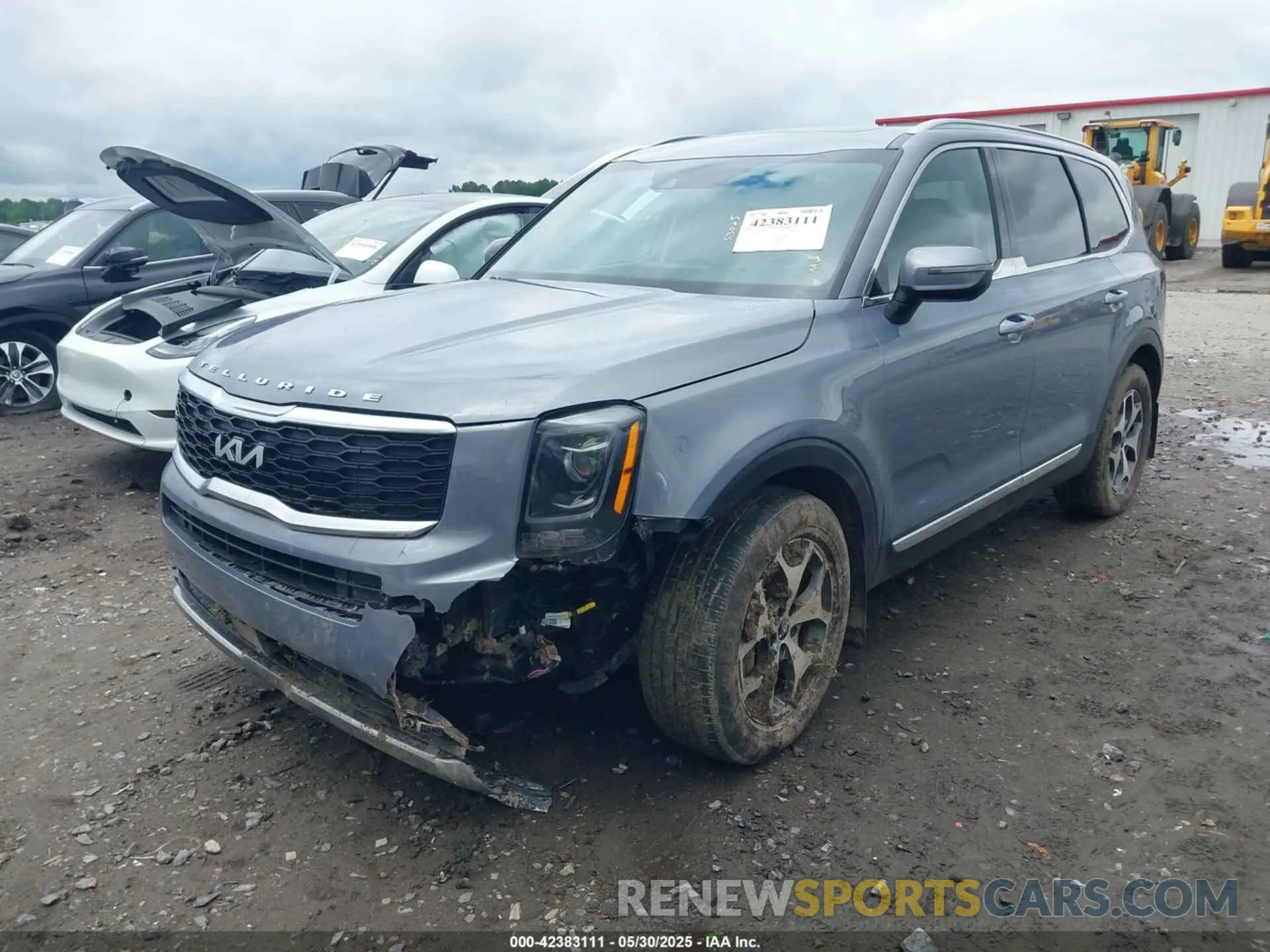 2 Photograph of a damaged car 5XYP3DHC0NG258550 KIA TELLURIDE 2022