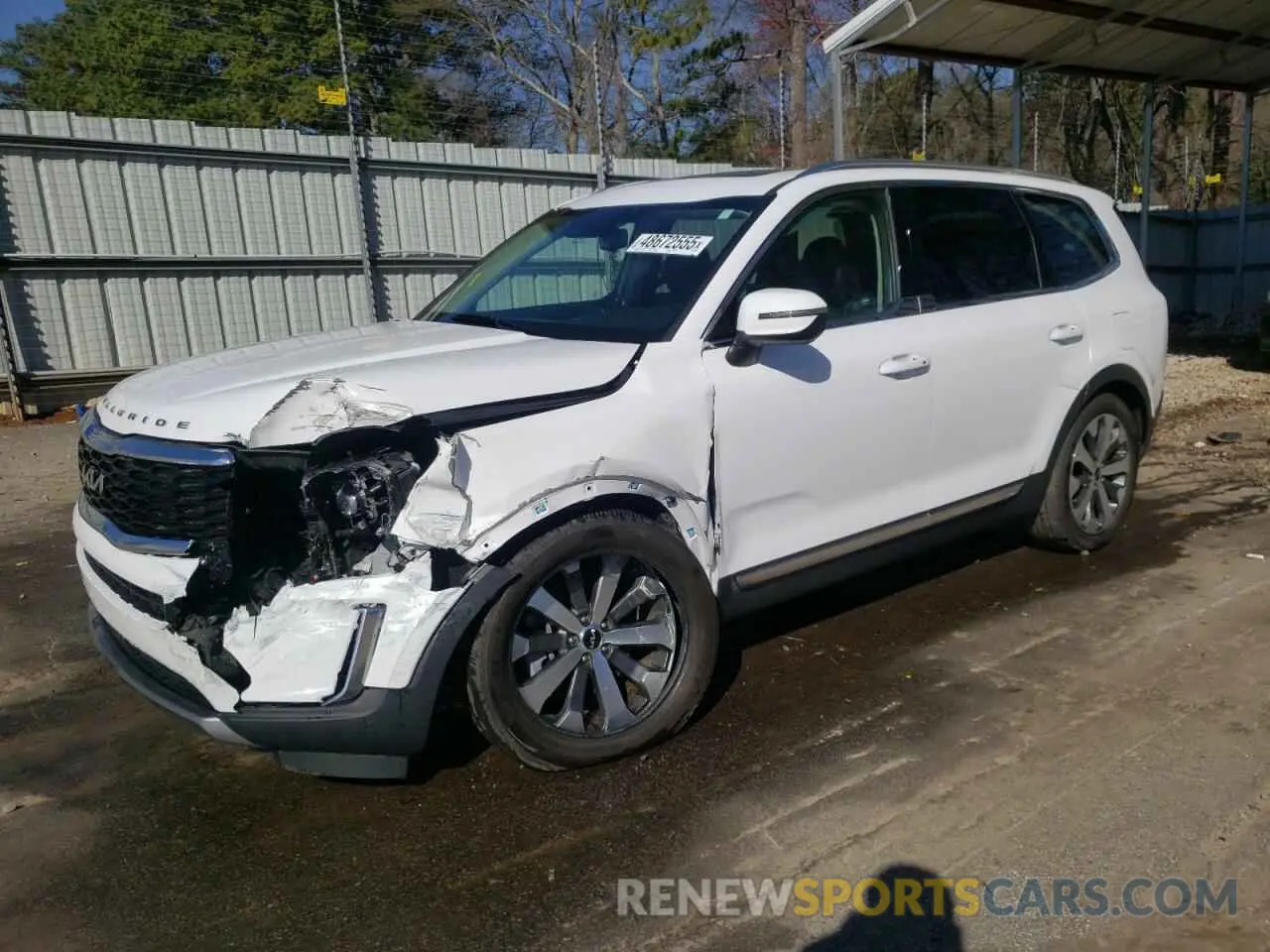 1 Photograph of a damaged car 5XYP3DHC1NG303334 KIA TELLURIDE 2022